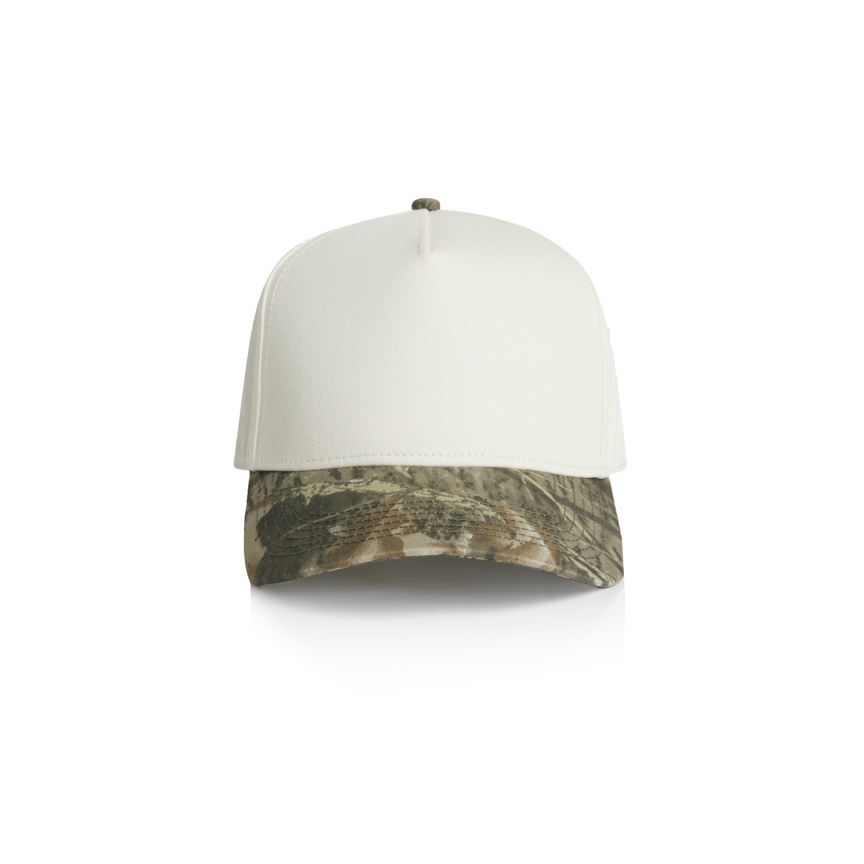 1165C_Frame_Two Tone_Camo_Cap_Natural_Tree_Camo - Custom Printed - Print Blanc