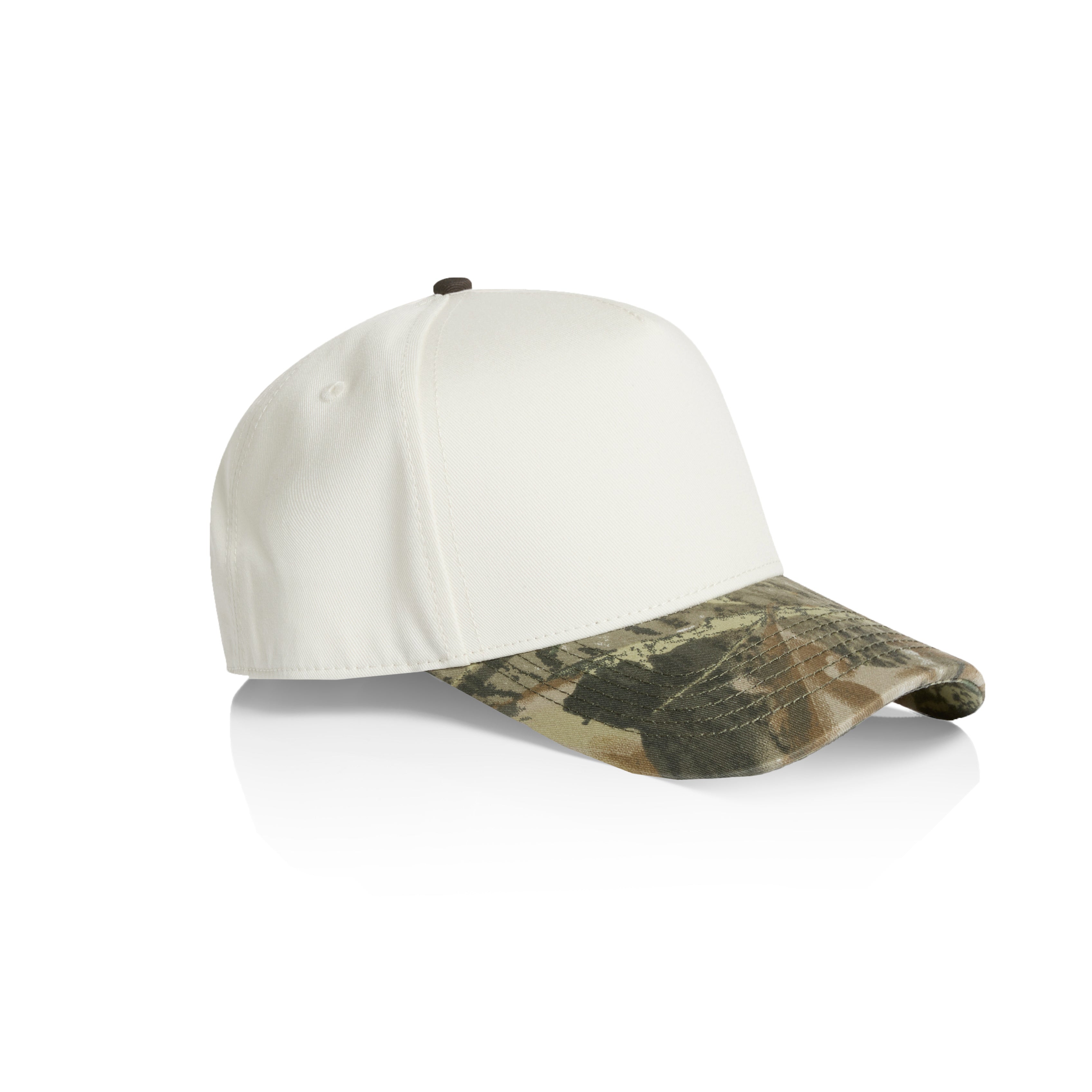 1165C_Frame_Two Tone_Camo_Cap_Natural_Tree_Camo_Side - Custom Printed - Print Blanc