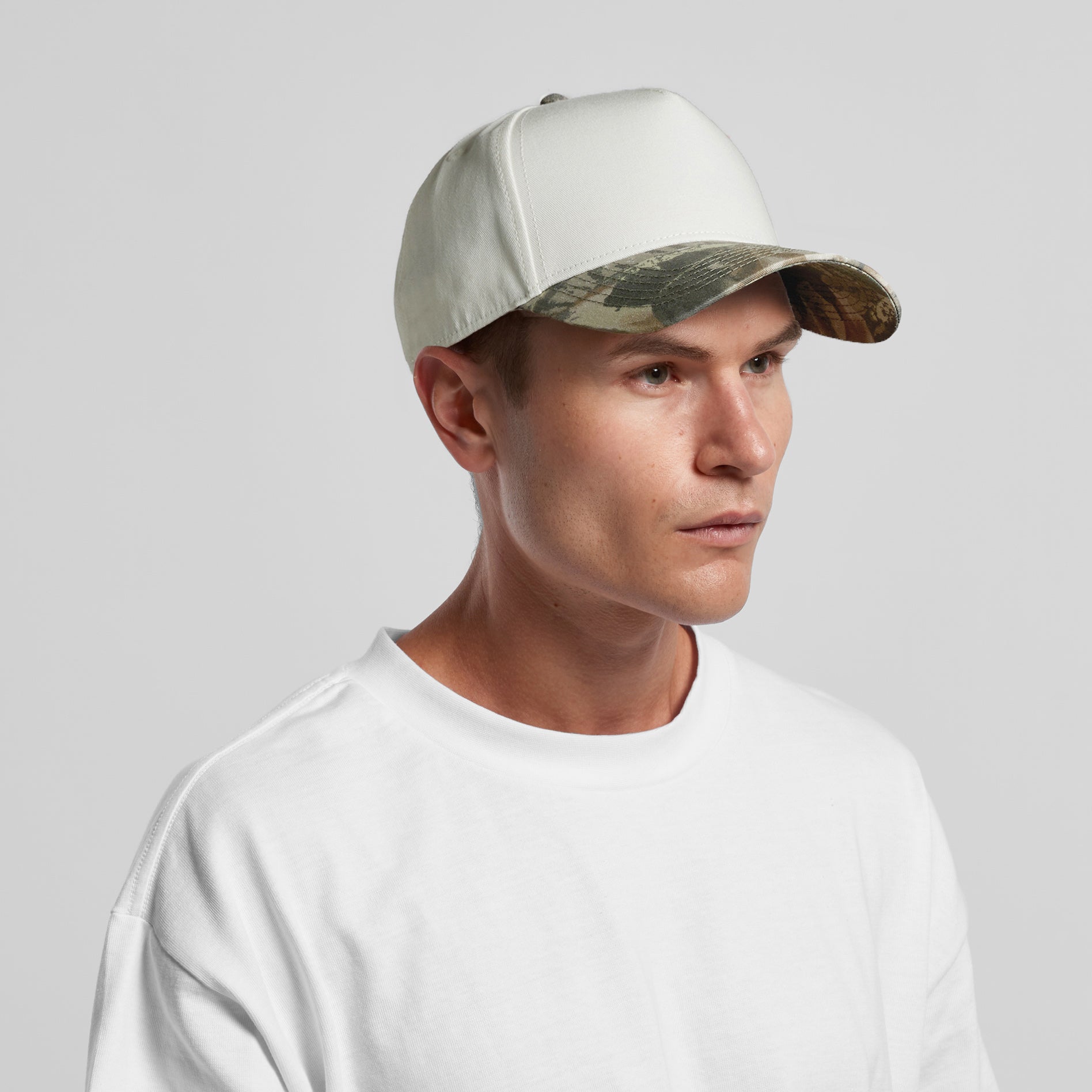 1165C_Frame_Two_Tone_Camo_Cap_Main - Custom Printed - Print Blanc