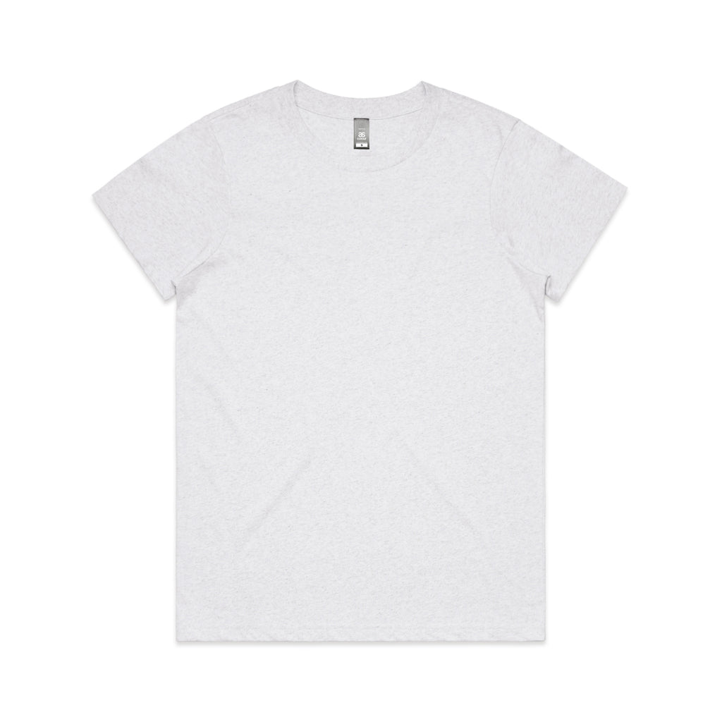 4001M_Maple_Marle_Tee_White_Marle - Custom Printed - Print Blanc
