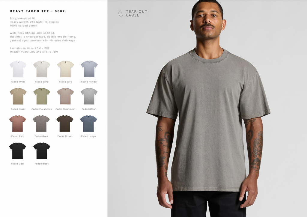 AS Colour heavy faded tee 5082