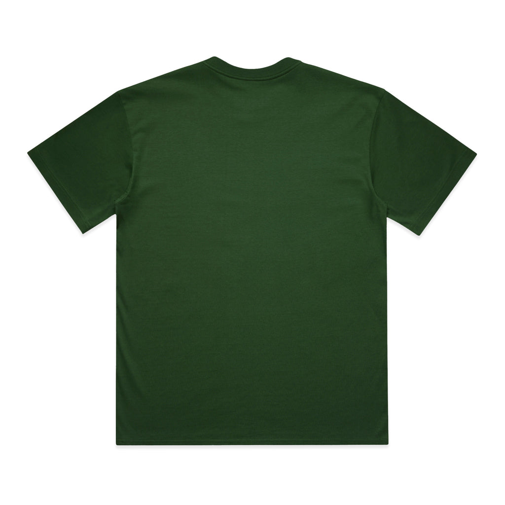 AS Colour Box Tee 5030 - Forest Green Back - Custom Printed - Print Blanc