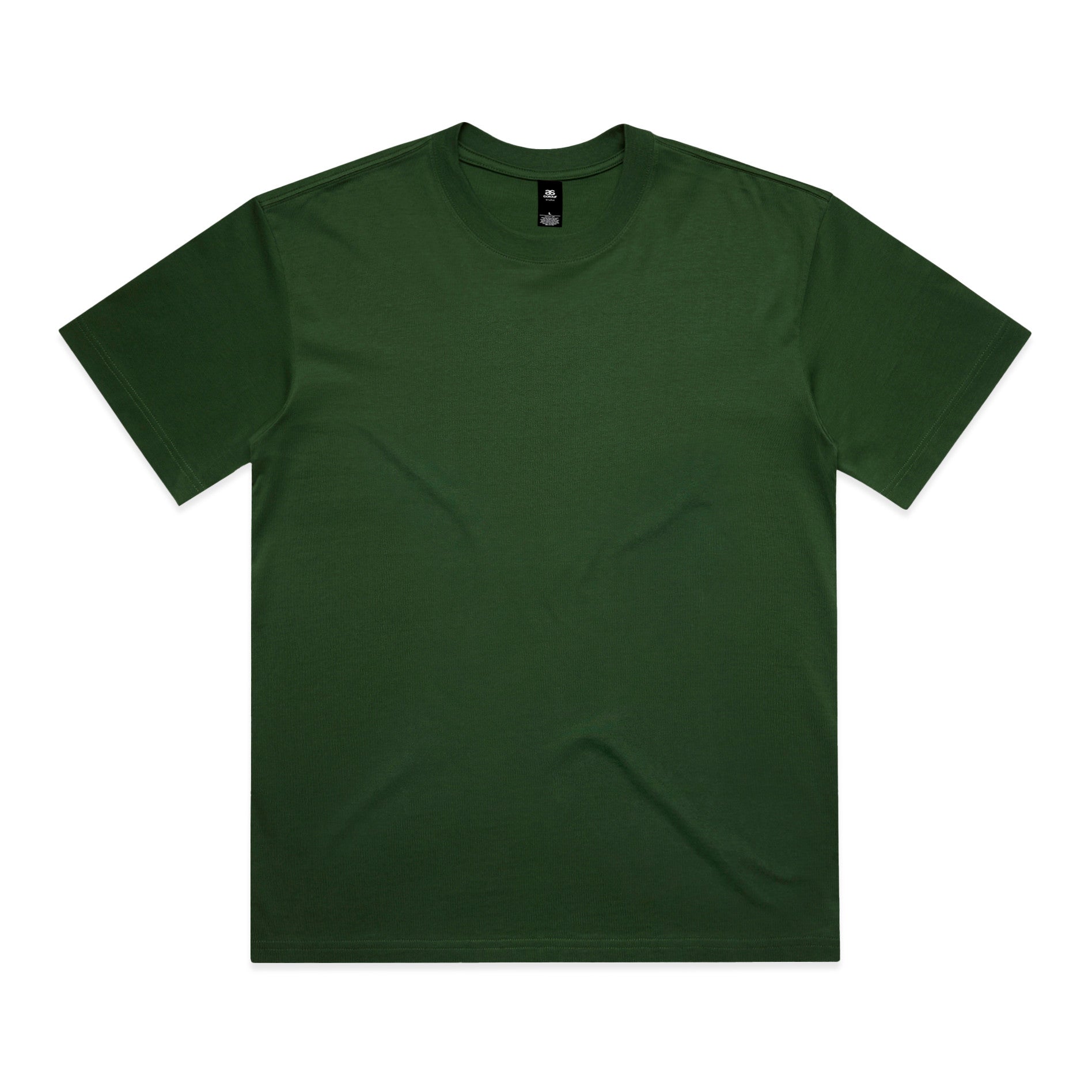 AS Colour Box Tee 5030 - Forest Green Front - Custom Printed - Print Blanc