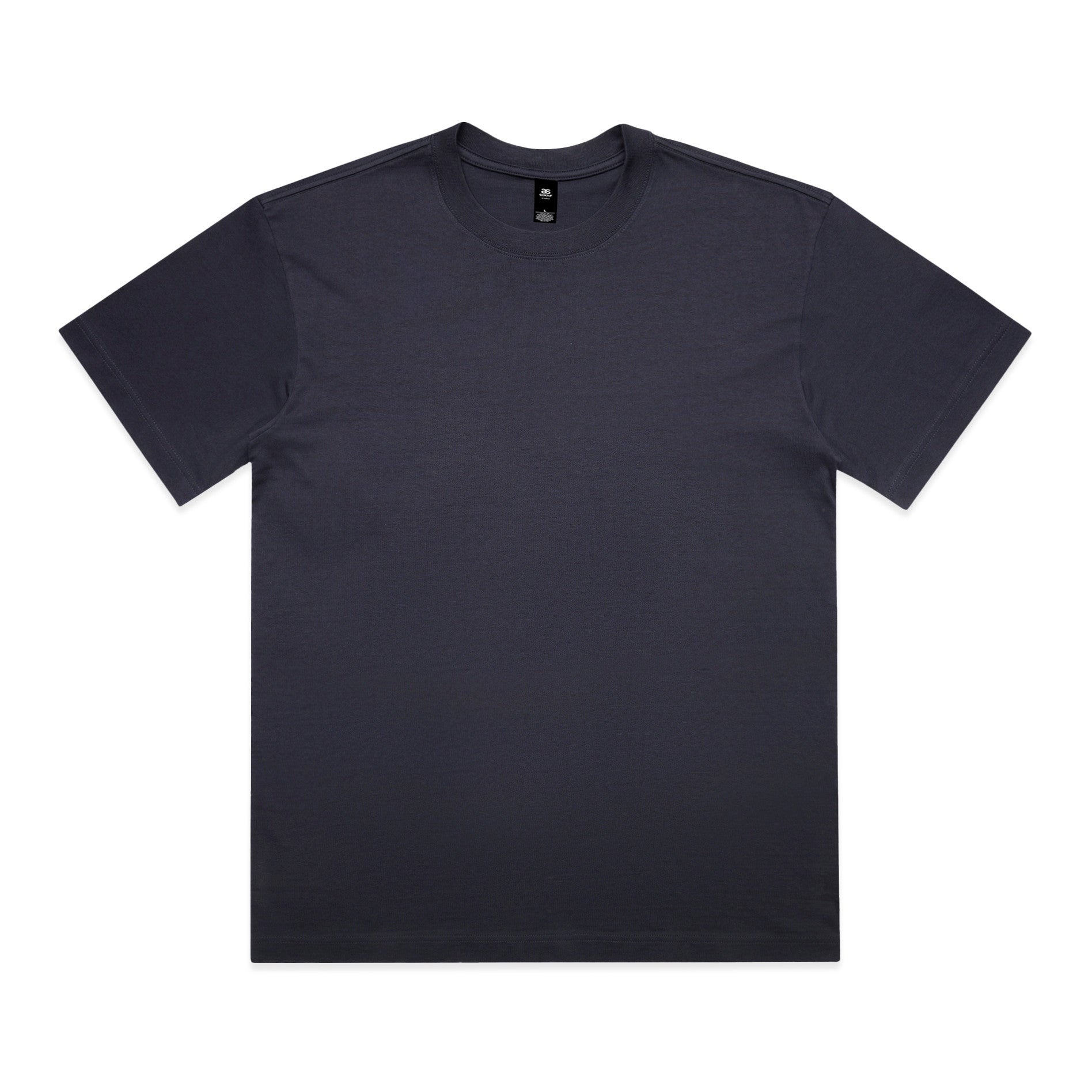 AS Colour Box Tee 5030 - Ink Blue Front - Custom Printed - Print Blanc