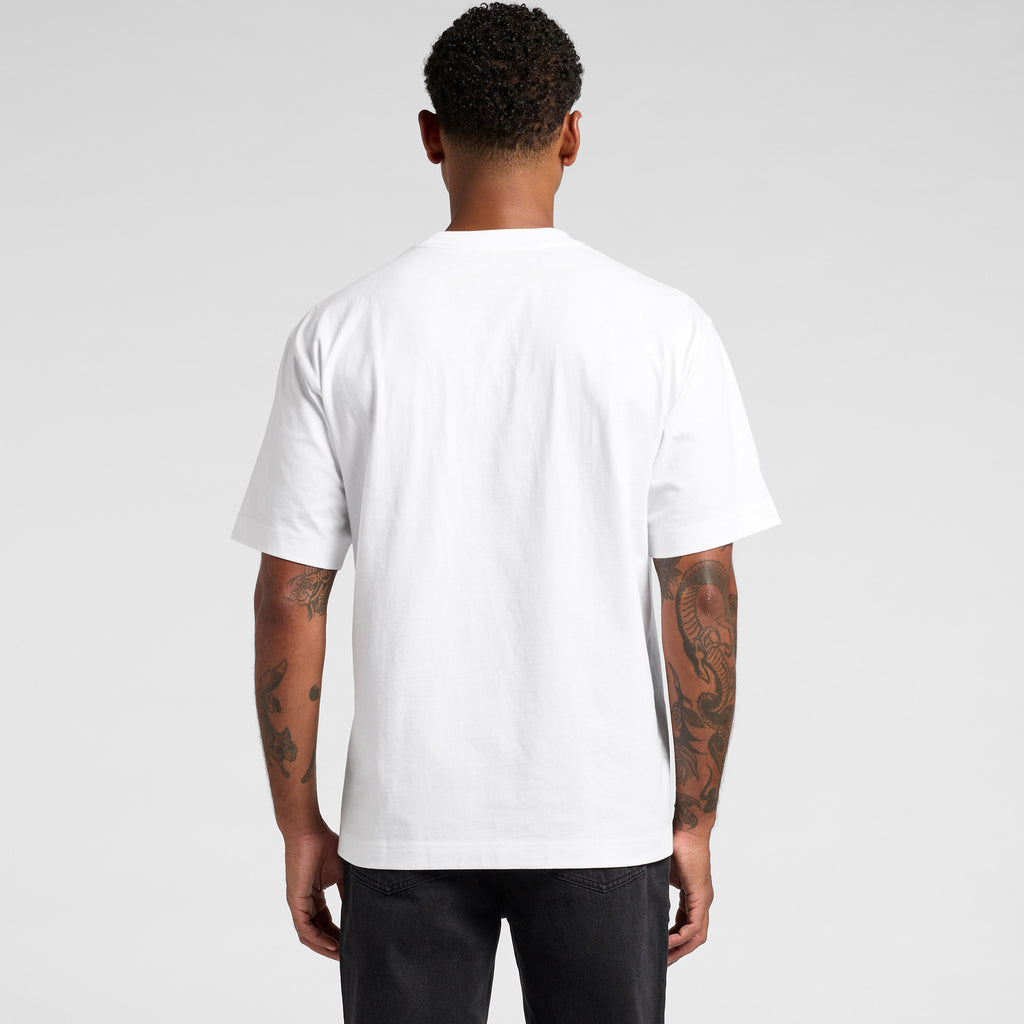 AS Colour Box Tee 5030 - Main Back - Custom Printed - Print Blanc