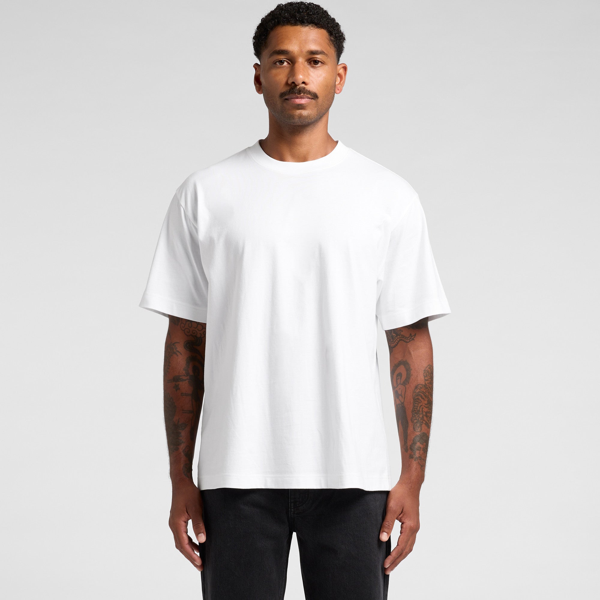 AS Colour Box Tee 5030 - Main Main - Custom Printed - Print Blanc