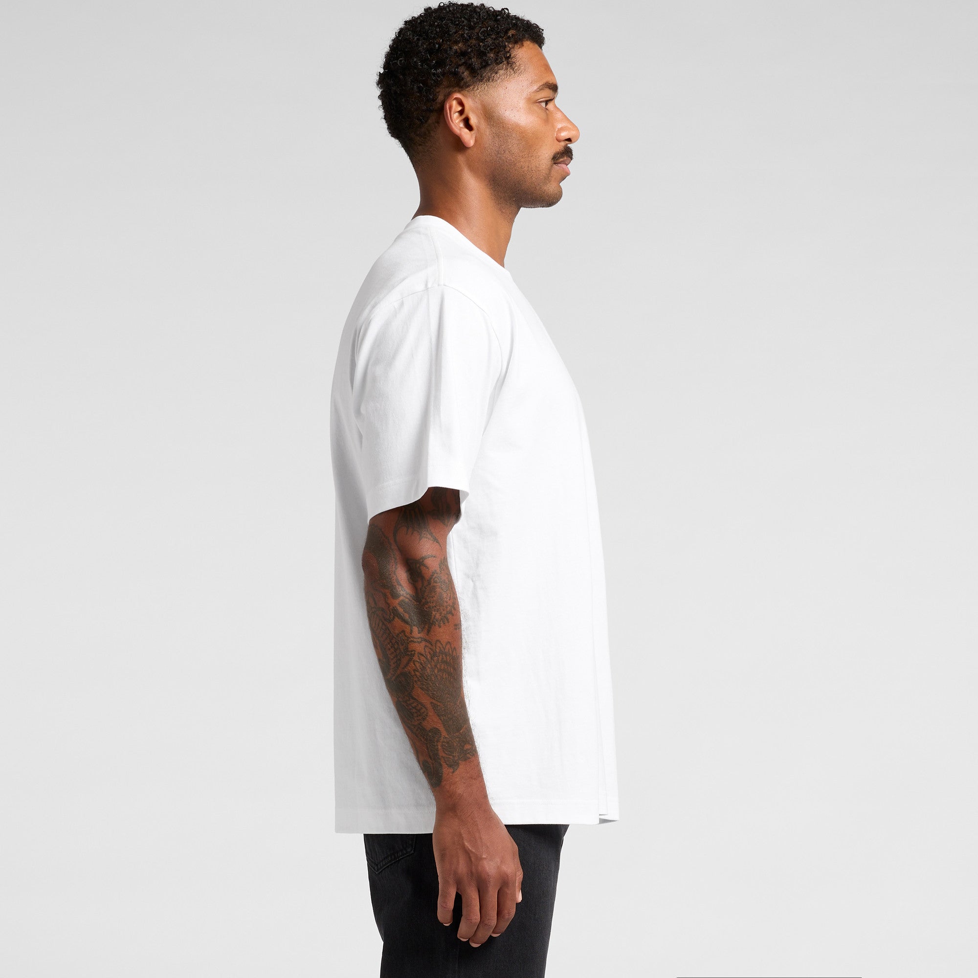 AS Colour Box Tee 5030 - Main Side - Custom Printed - Print Blanc