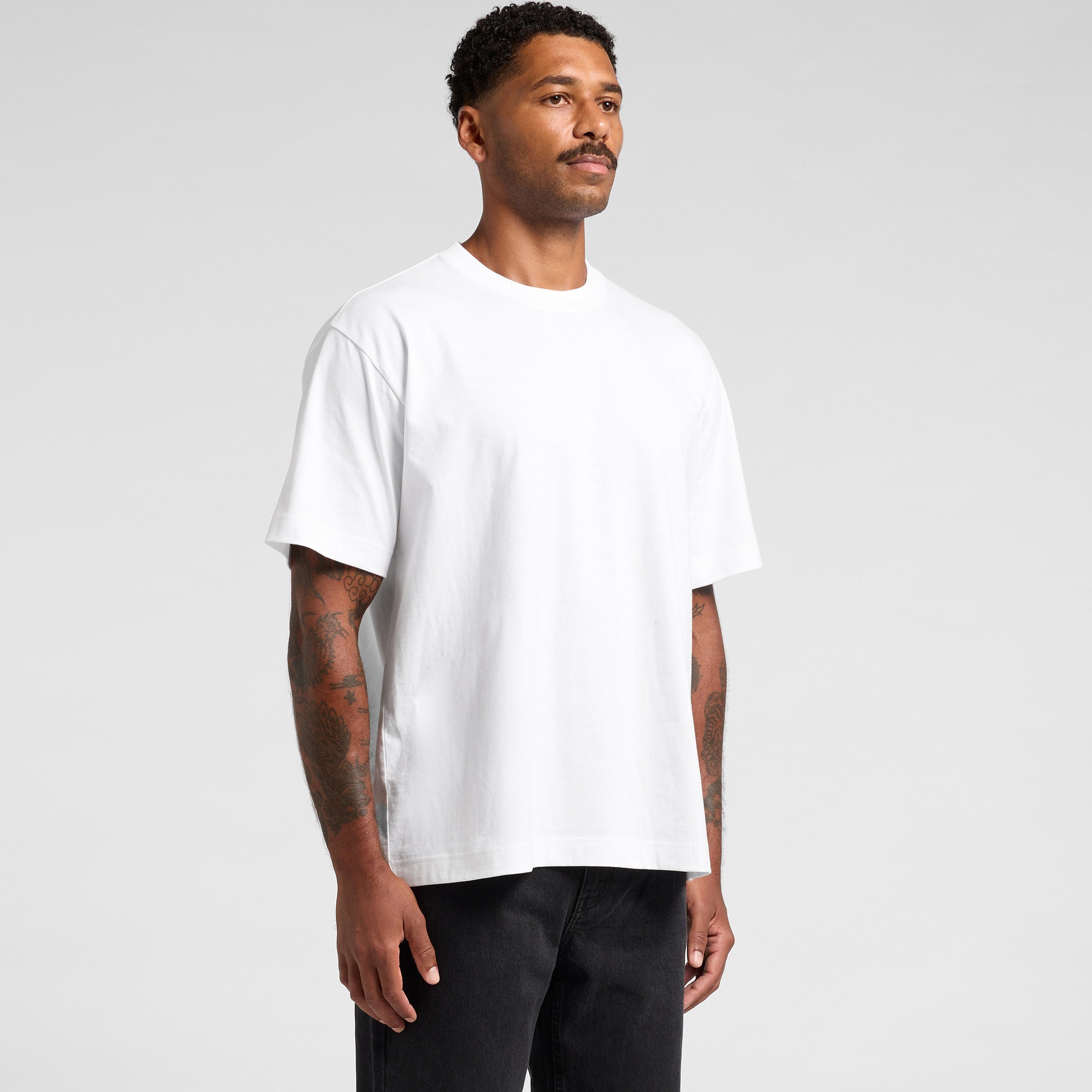 AS Colour Box Tee 5030 - Main Turn - Custom Printed - Print Blanc