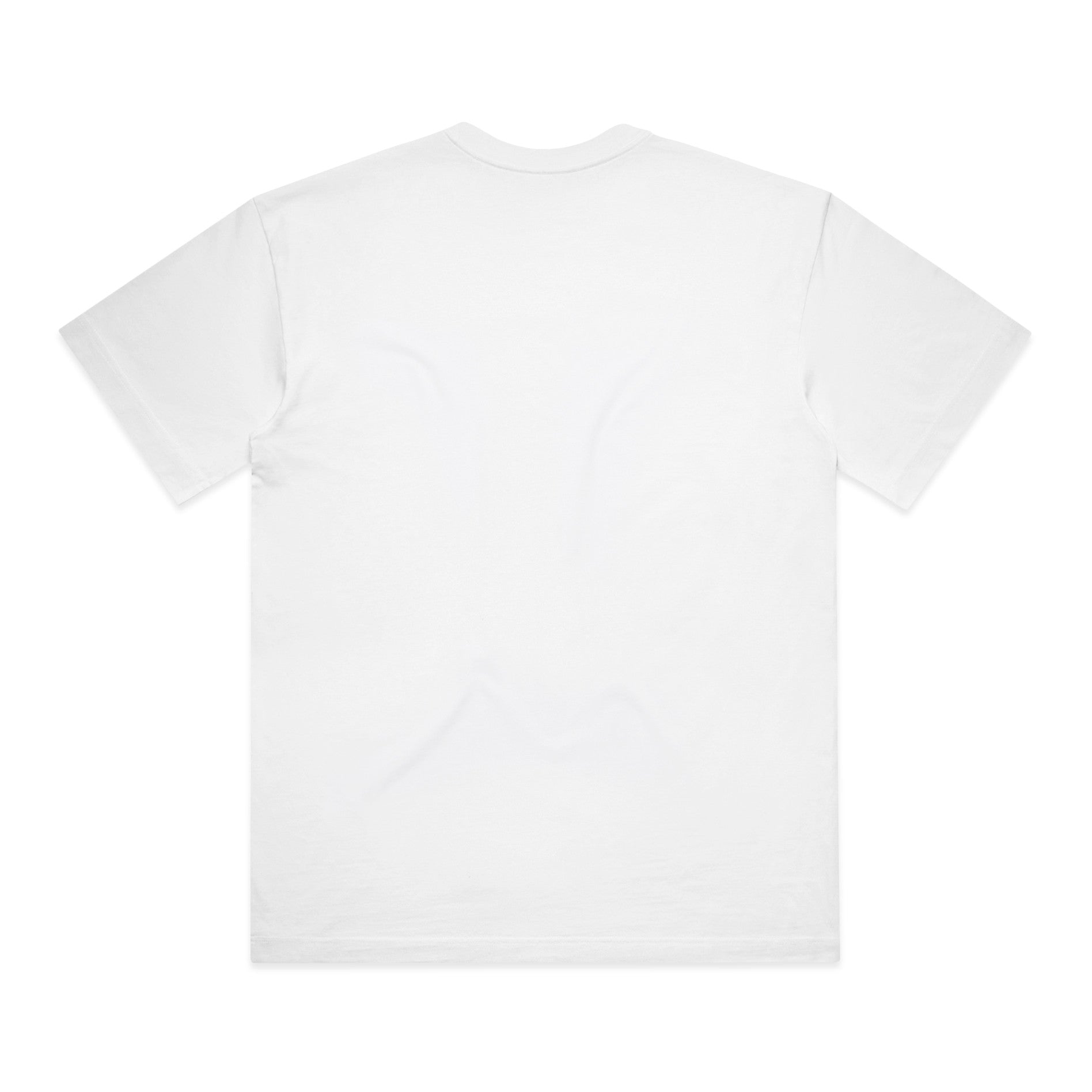 AS Colour Box Tee 5030 - White Back - Custom Printed - Print Blanc
