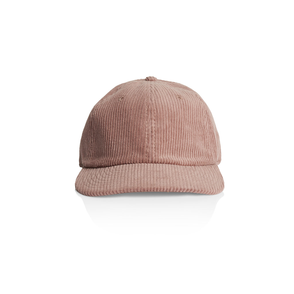 Ascolour Class Cord Cap 1152 Class Cord Cap Hazy Pink Front Print Blanc 1 - Custom Printed - Print Blanc