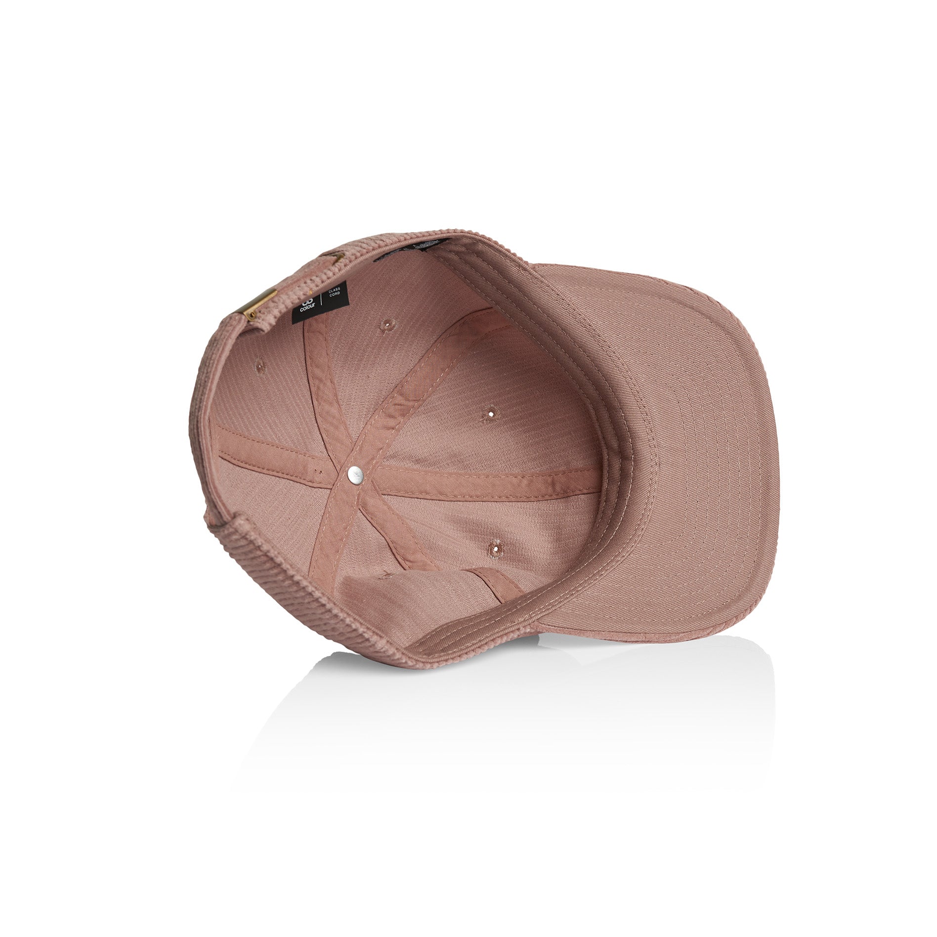 Ascolour Class Cord Cap 1152 Class Cord Cap Hazy Pink Inside Side - Custom Printed - Print Blanc