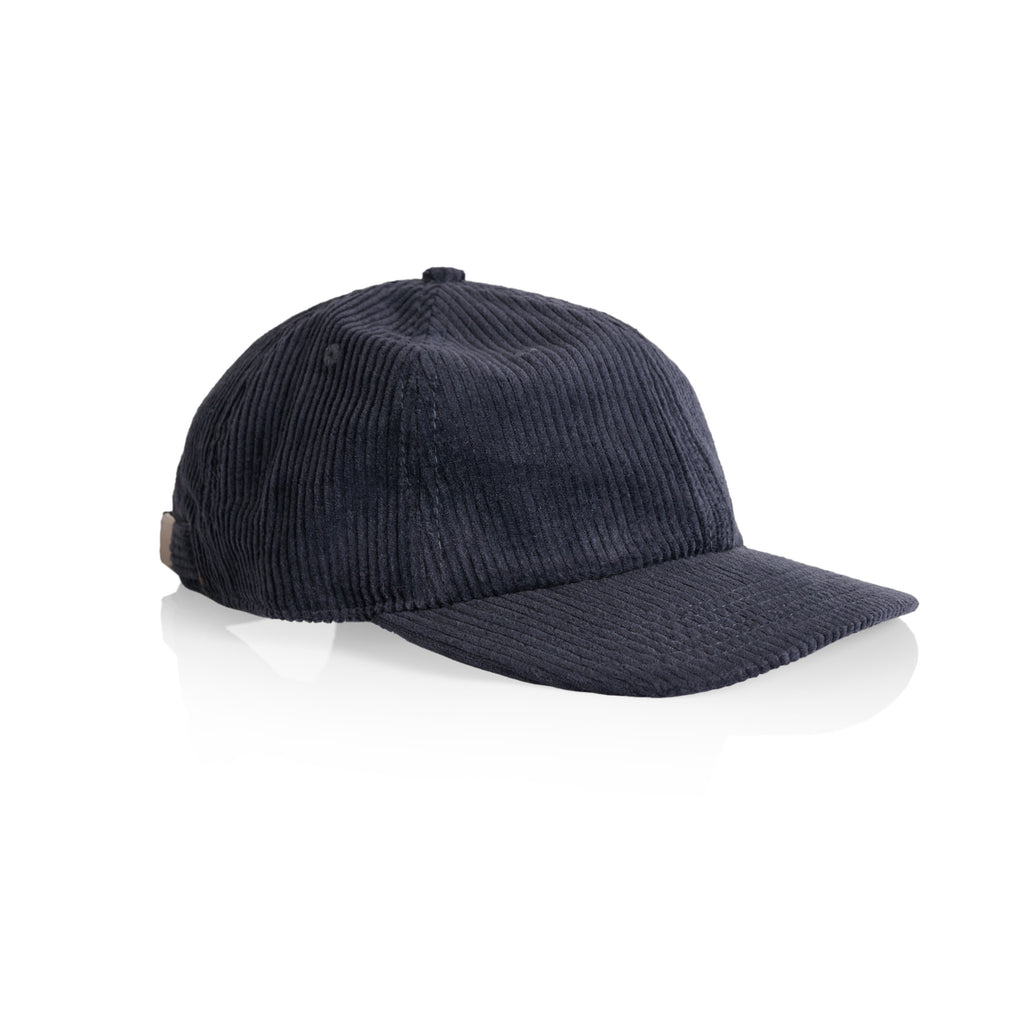 Ascolour Class Cord Cap 1152 Class Cord Cap Petrol Blue Side - Custom Printed - Print Blanc