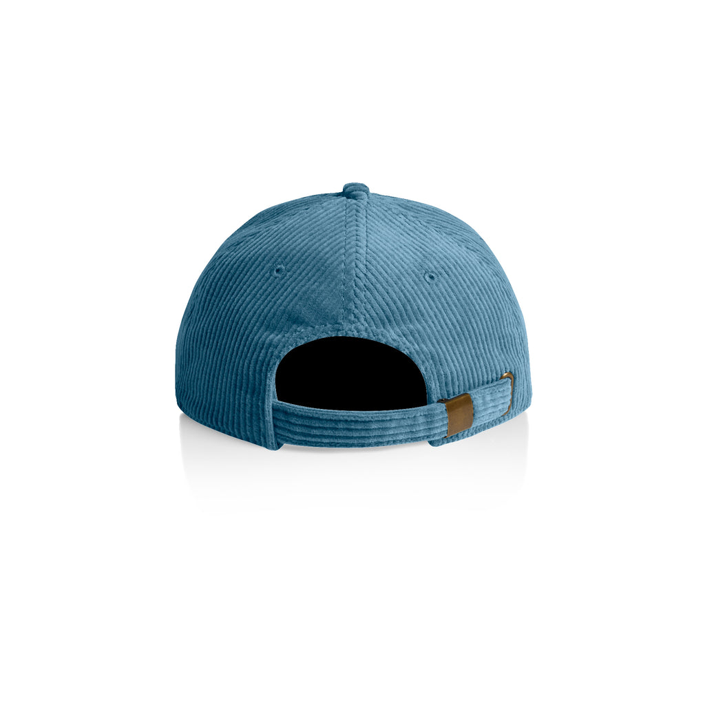 Ascolour Class Cord Cap 1152 Class Cord Cap Slate Blue Back - Custom Printed - Print Blanc