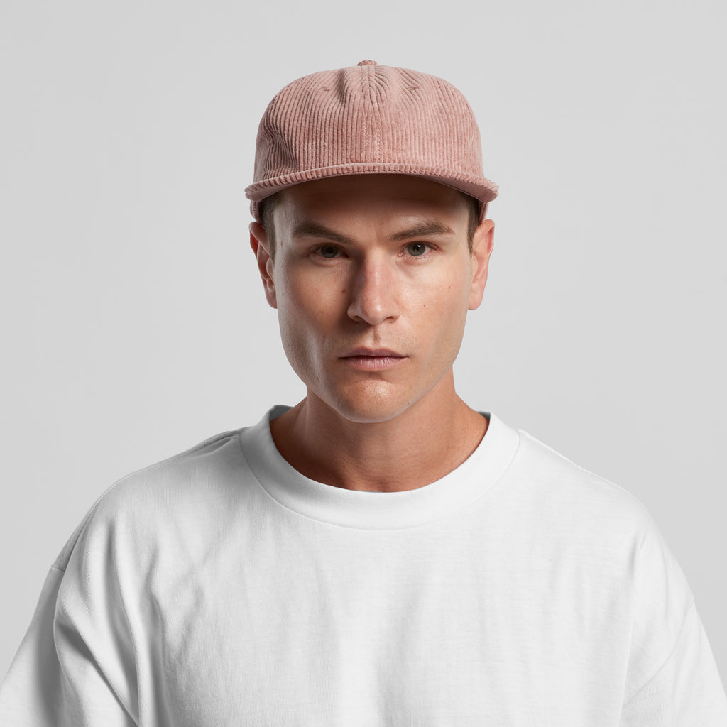 Ascolour Class Cord Cap 1152 Class Cord Cap Turn Front - Custom Printed - Print Blanc