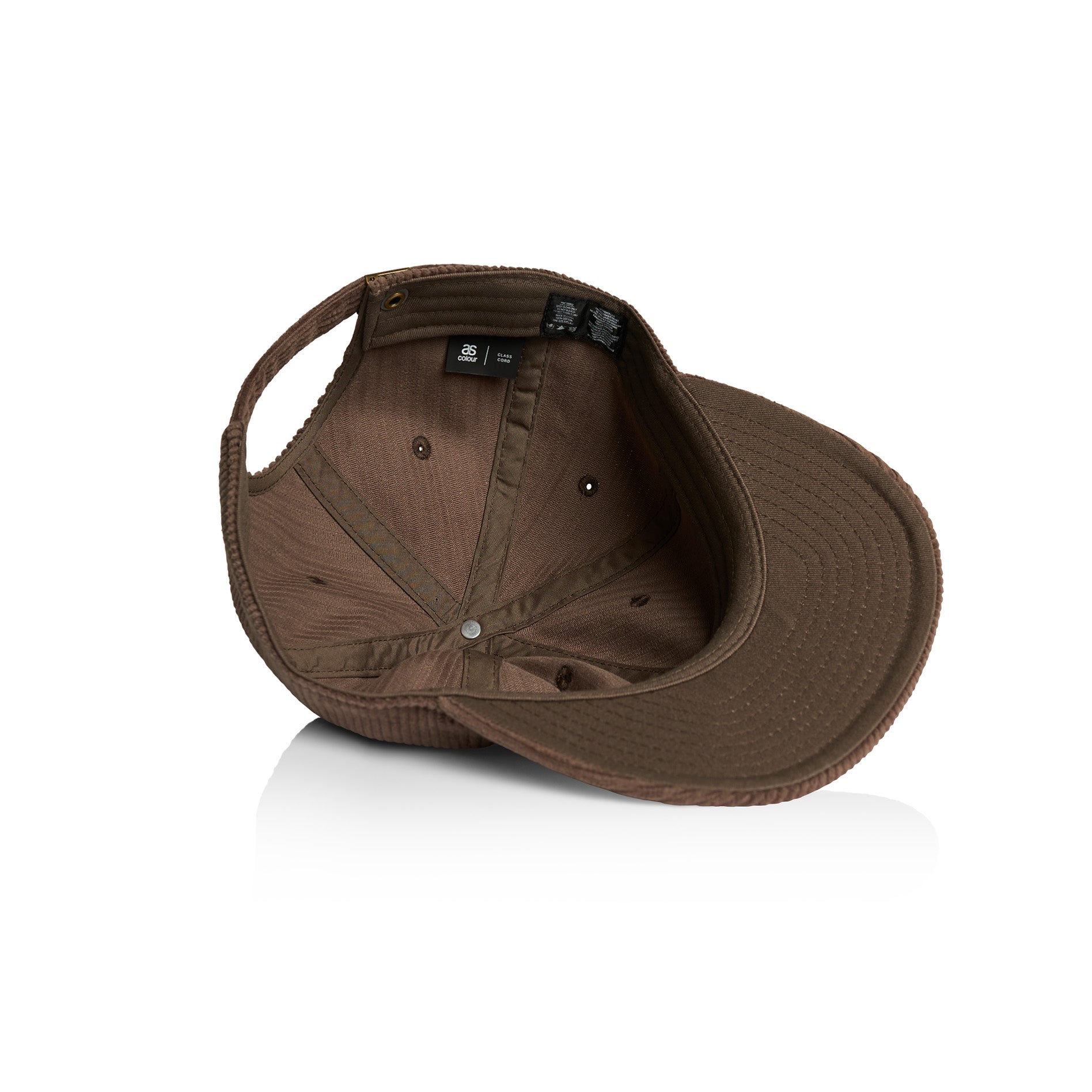 Ascolour Class Cord Cap 1152 Class Cord Cap Walnut Inside Side - Custom Printed - Print Blanc