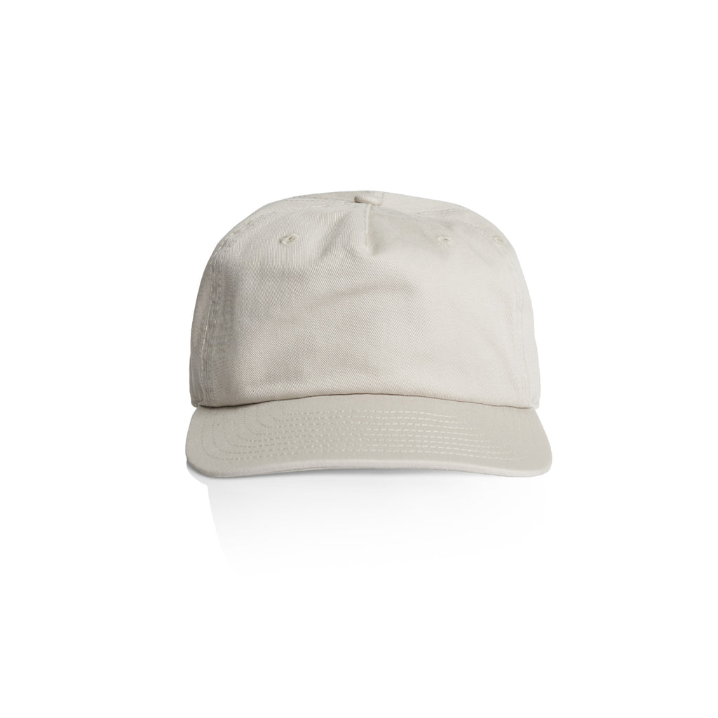 Ascolour Class Five Panel Cap 1153 Class Five Panel Cap Bone Front Print Blanc 1 - Custom Printed - Print Blanc