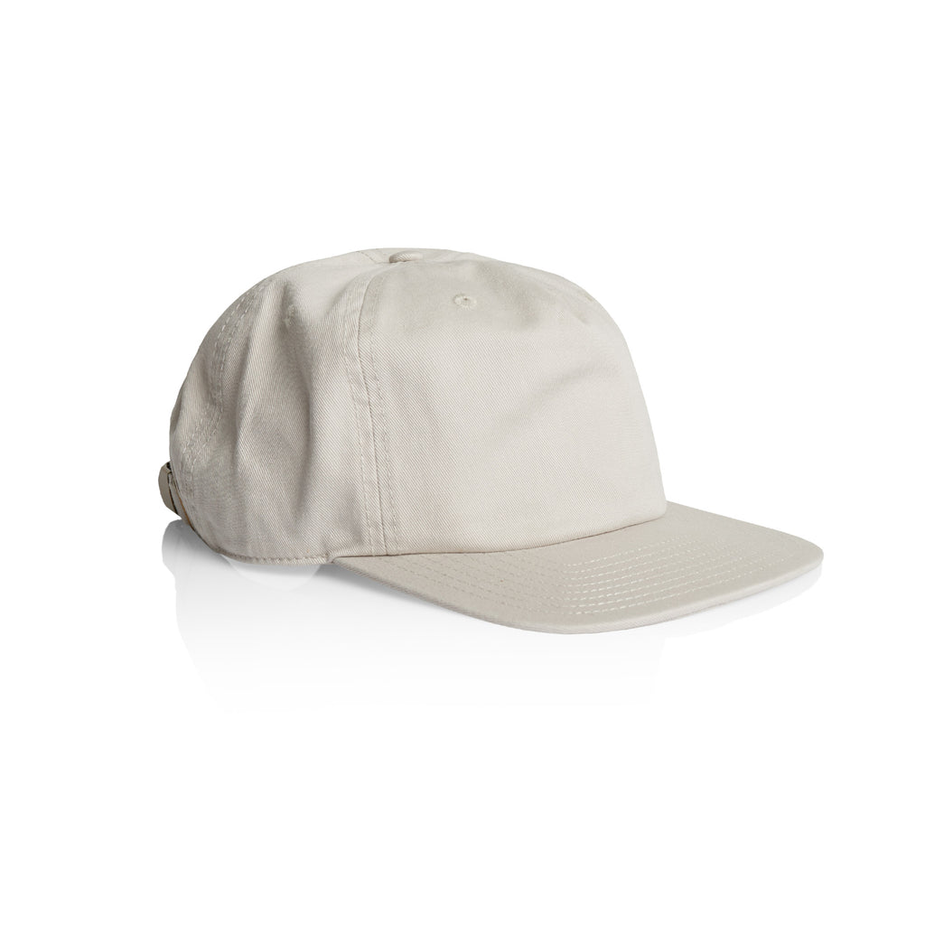 Ascolour Class Five Panel Cap 1153 Class Five Panel Cap Bone Front - Custom Printed - Print Blanc