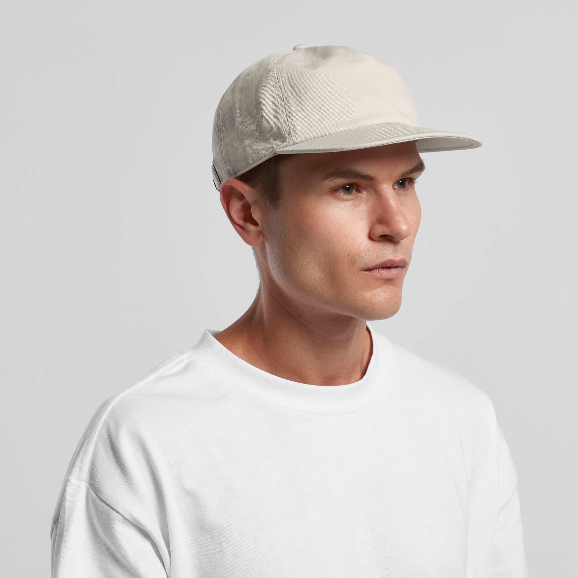 Ascolour Class Five Panel Cap 1153 Class Five Panel Cap Main Front - Custom Printed - Print Blanc