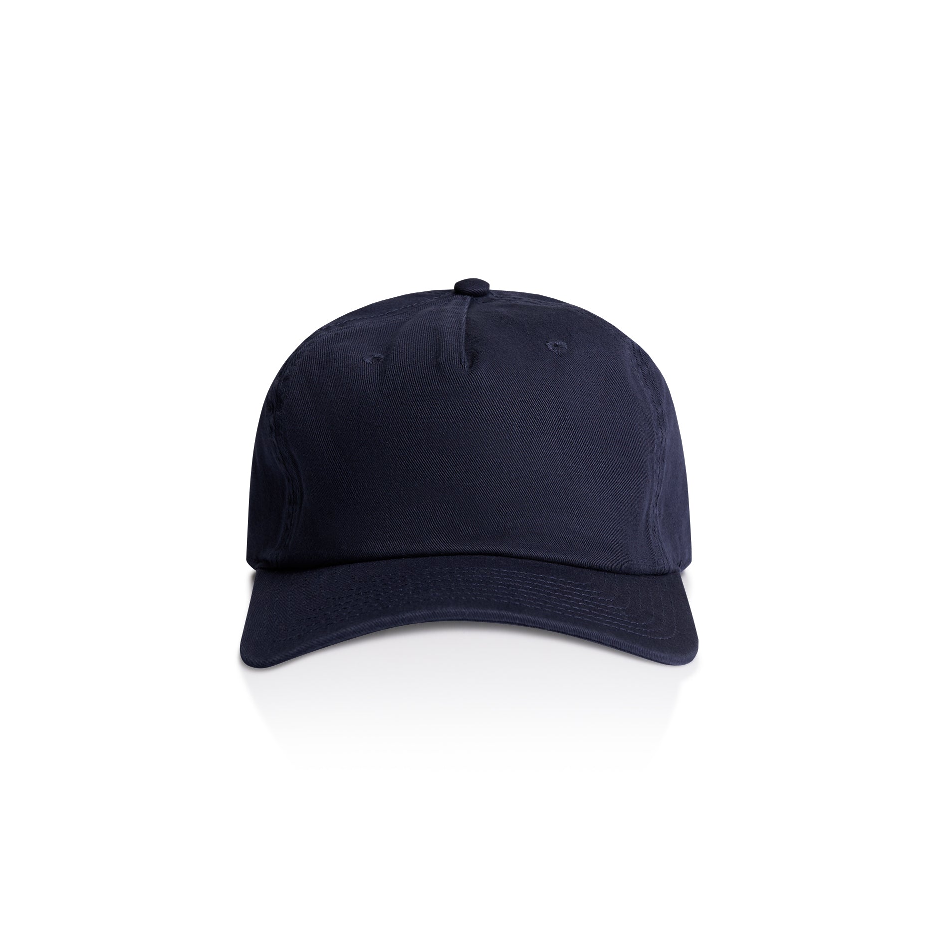Ascolour Class Five Panel Cap 1153 Class Five Panel Cap Midnight Blue Front - Custom Printed - Print Blanc