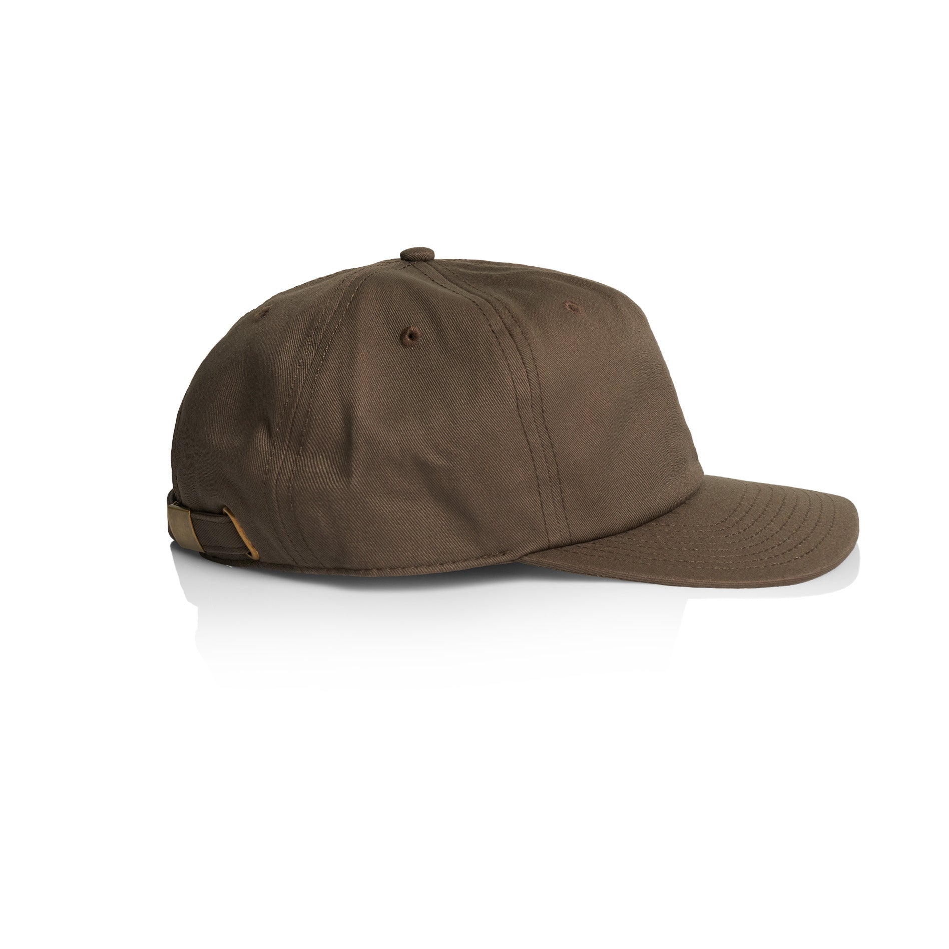 Ascolour Class Five Panel Cap 1153 Class Five Panel Cap Walnut Side - Custom Printed - Print Blanc
