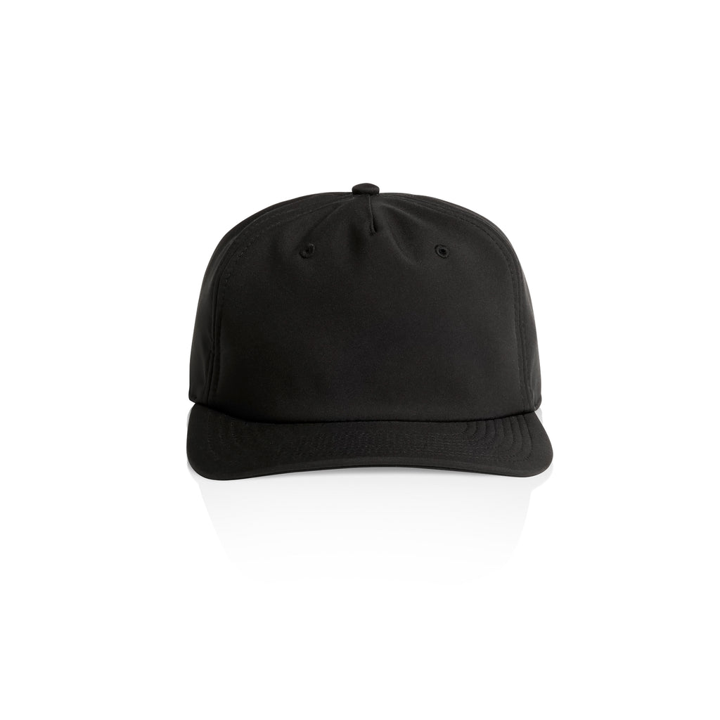 Ascolour Class Performance Cap 1155 Class Performance Cap Black Front - Custom Printed - Print Blanc
