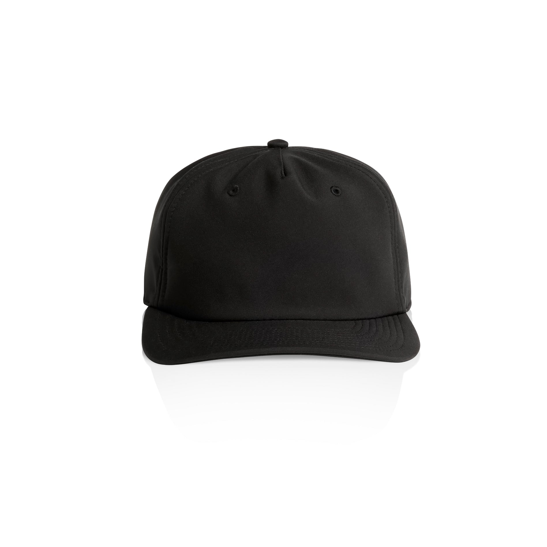 Ascolour Class Performance Cap 1155 Class Performance Cap Black Front - Custom Printed - Print Blanc