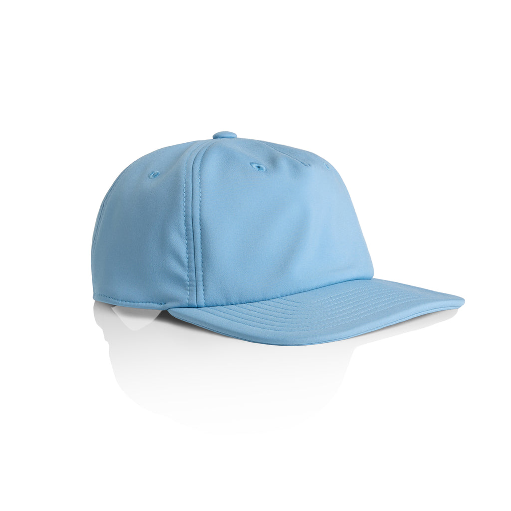 Ascolour Class Performance Cap 1155 Class Performance Cap Carolina Blue Side - Custom Printed - Print Blanc