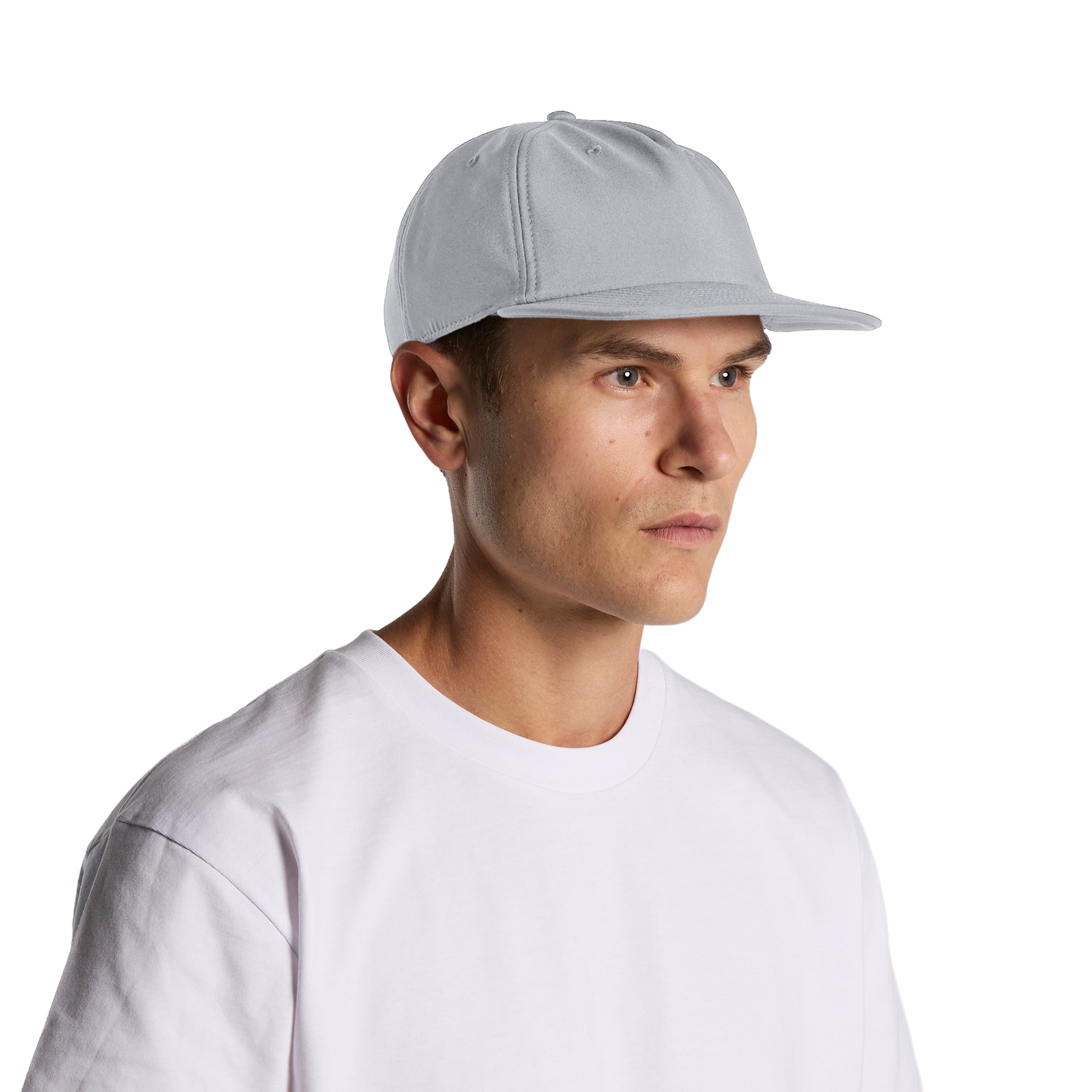 Ascolour Class Performance Cap 1155 Class Performance Cap Main Smoke Front - Custom Printed - Print Blanc
