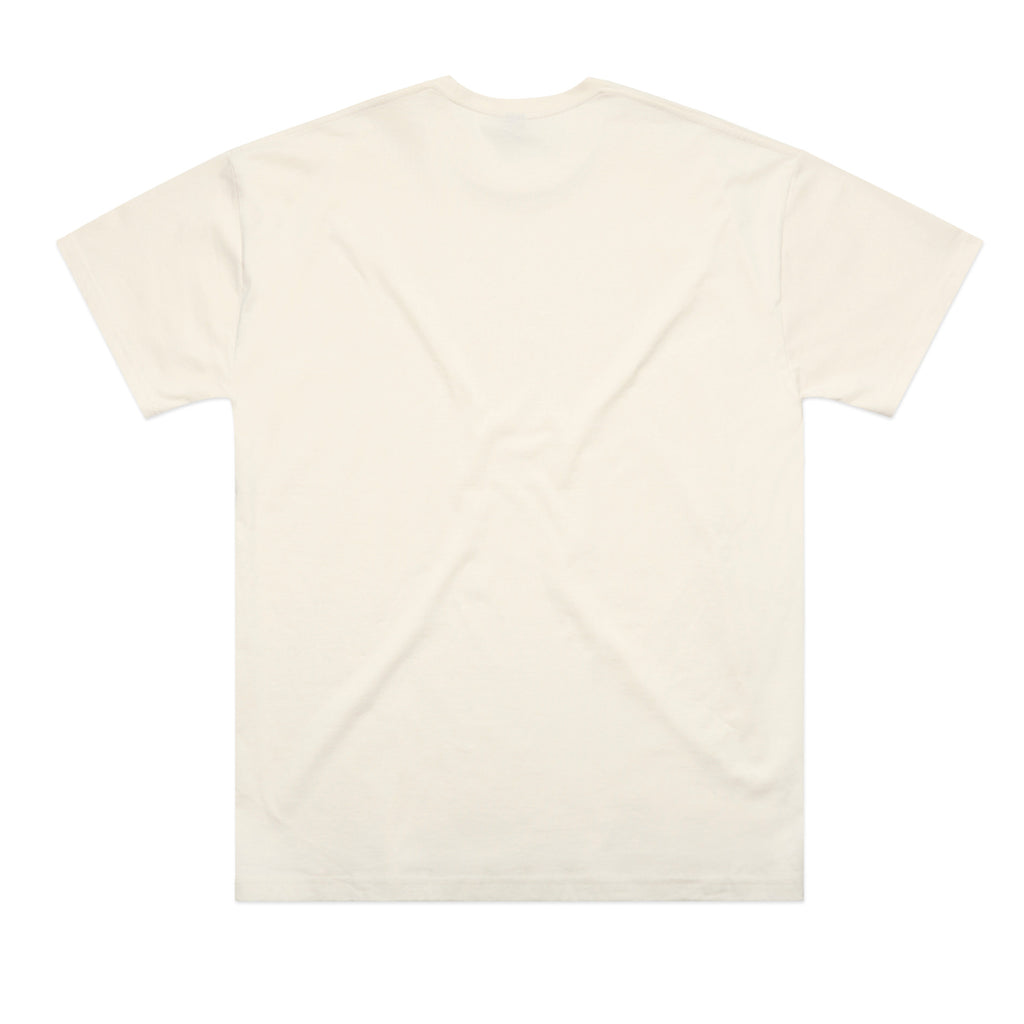 AS Colour Classic Oversized Tee 5069 - Ecru Back - Custom Printed - Print Blanc