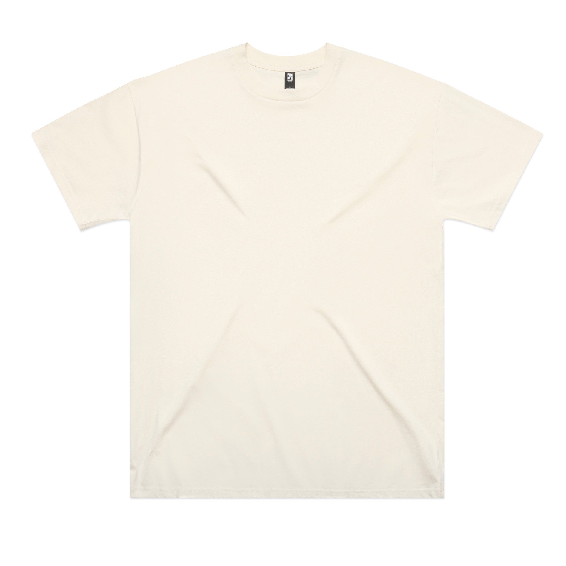 AS Colour Classic Oversized Tee 5069 - Ecru Front - Custom Printed - Print Blanc