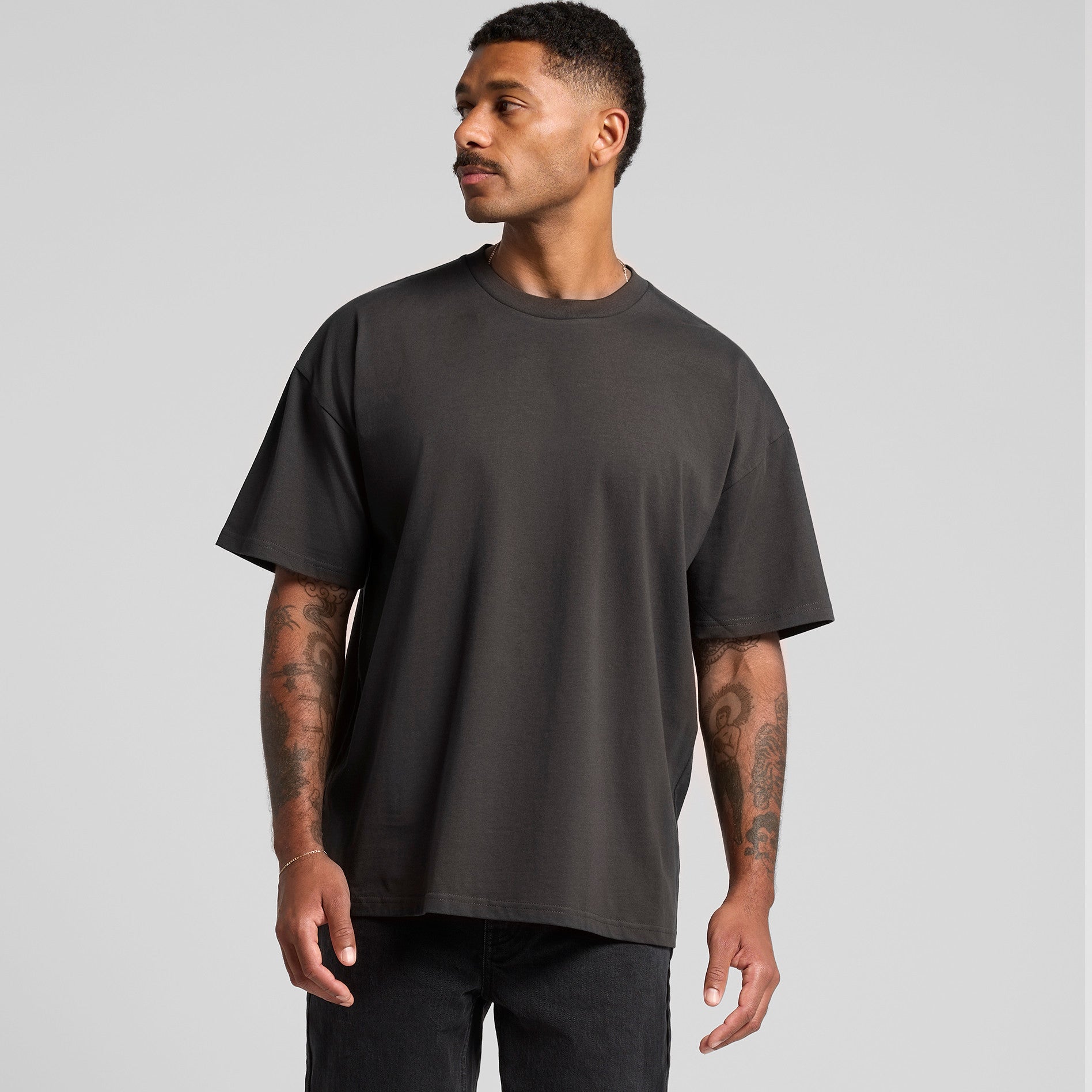 AS Colour Classic Oversized Tee 5069 - Main Loose - Custom Printed - Print Blanc