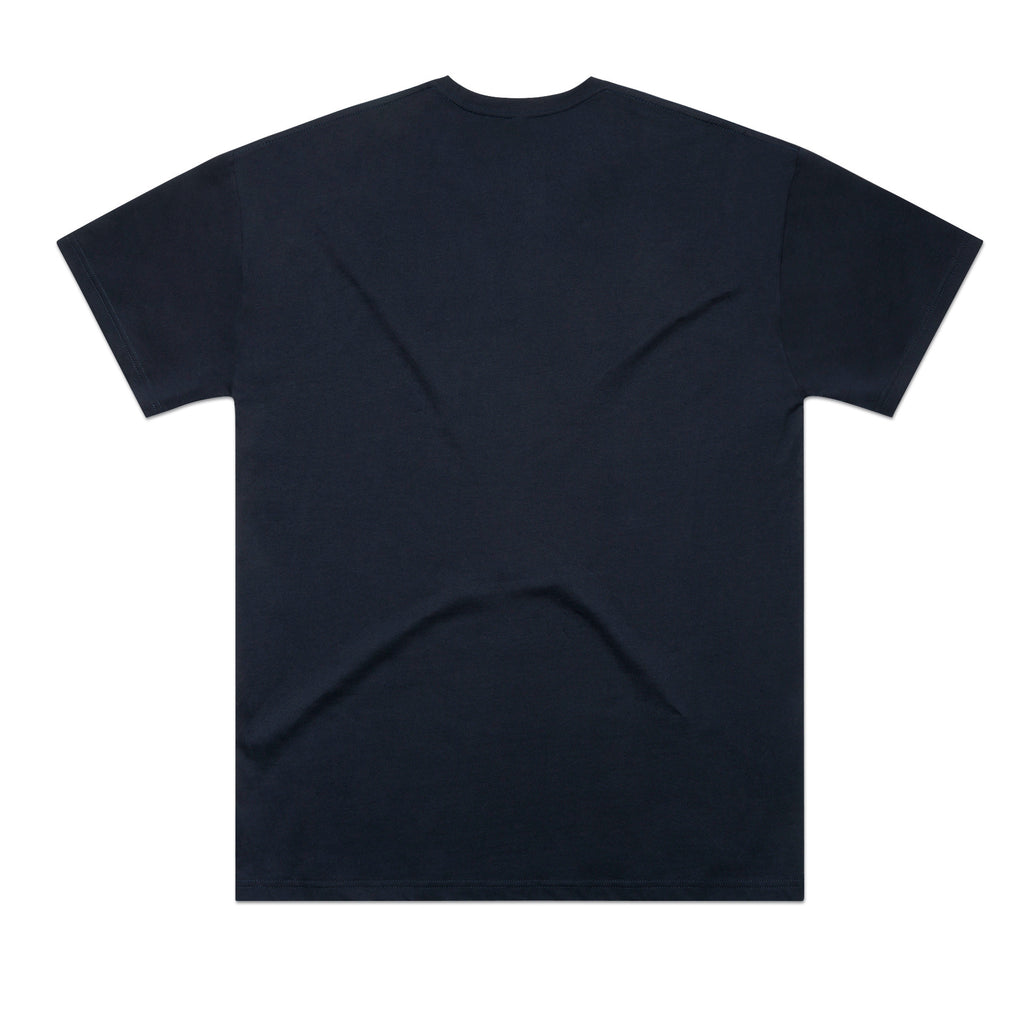 AS Colour Classic Oversized Tee 5069 - Navy Back - Custom Printed - Print Blanc