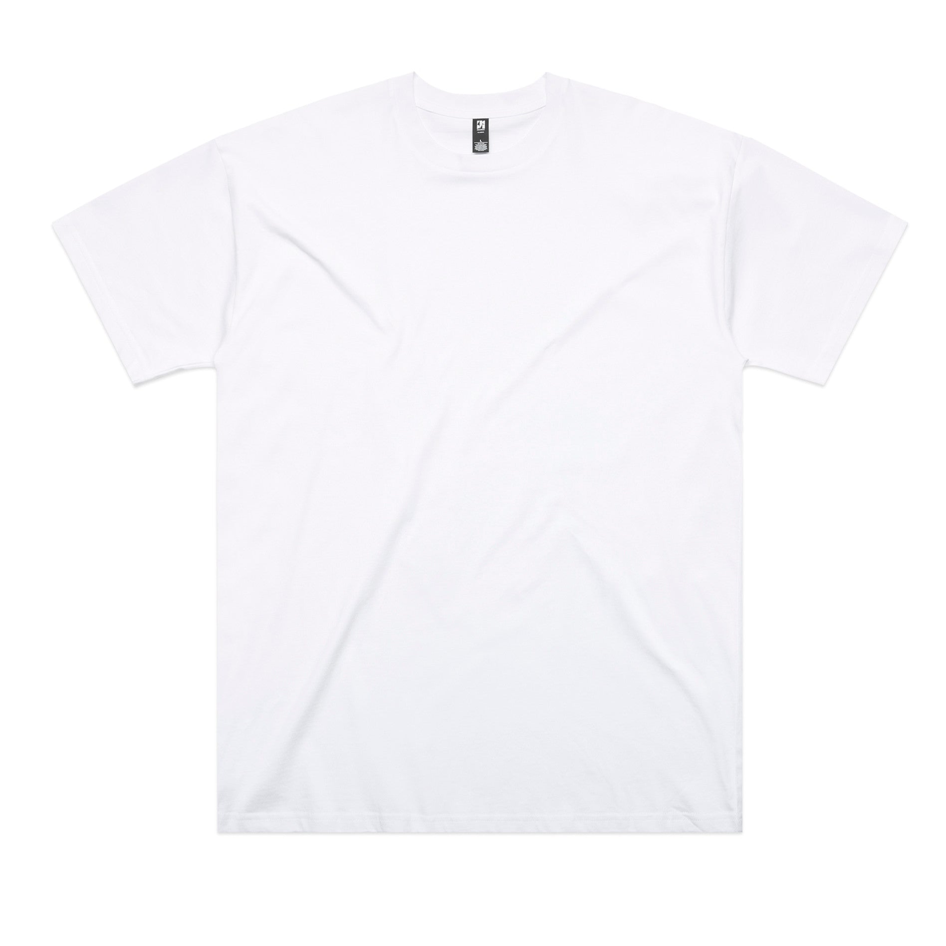 AS Colour Classic Oversized Tee 5069 - White Front - Custom Printed - Print Blanc