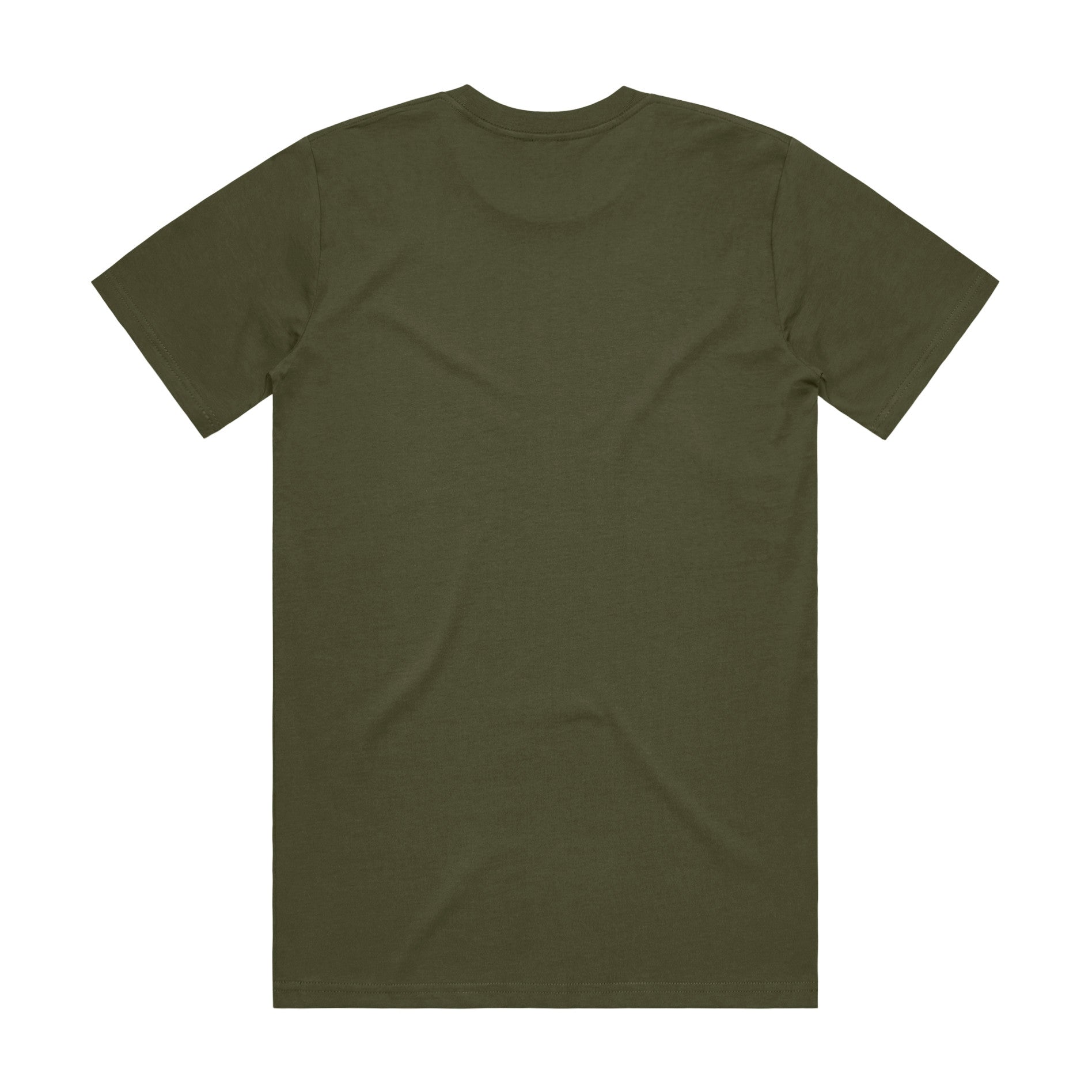 AS Colour Classic Tee 5026 - Army Back - Custom Printed - Print Blanc