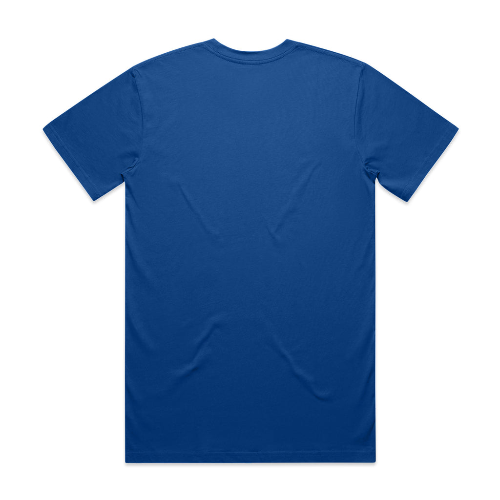 AS Colour Classic Tee 5026 - Bright Royal Back - Custom Printed - Print Blanc
