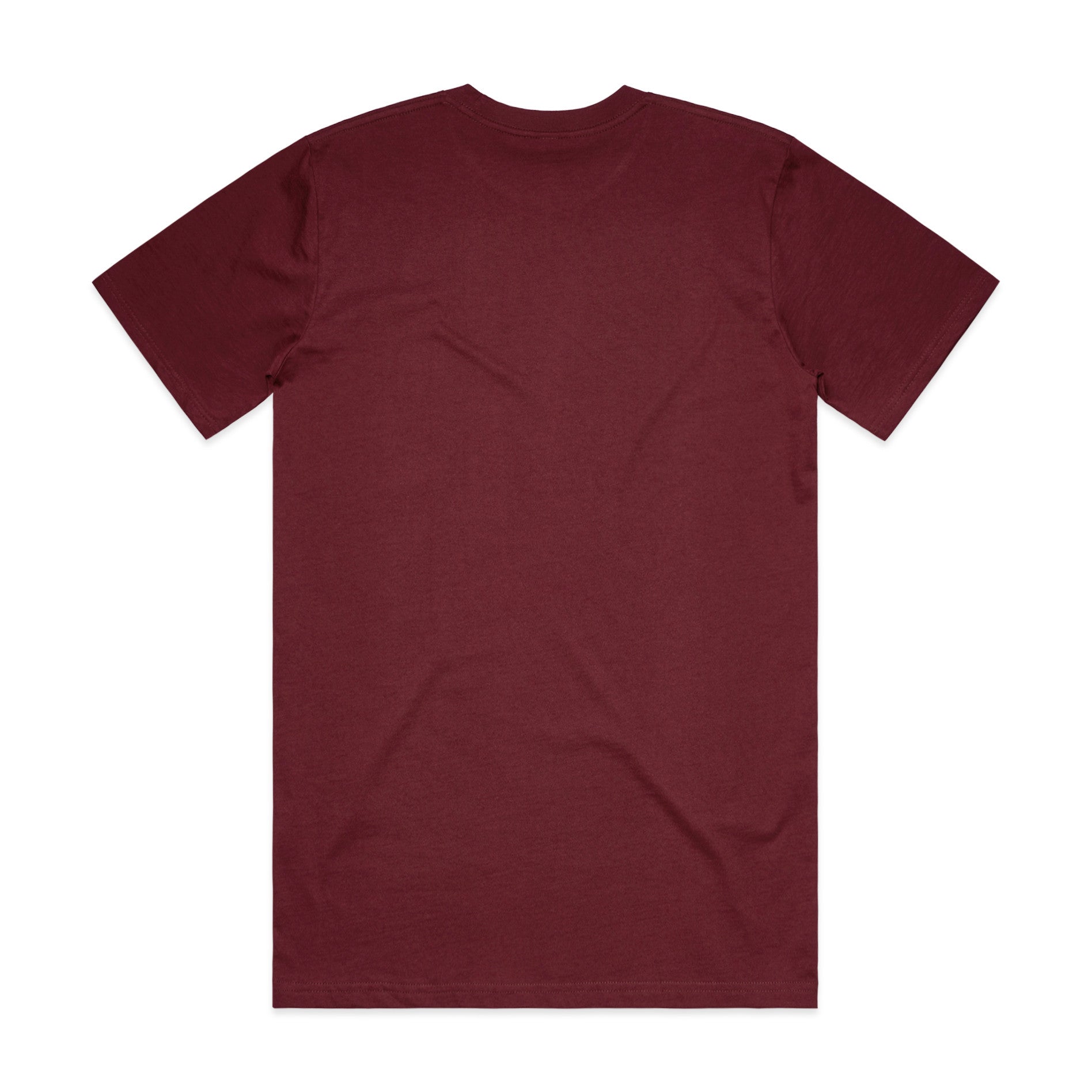 AS Colour Classic Tee 5026 - Burgundy Back - Custom Printed - Print Blanc