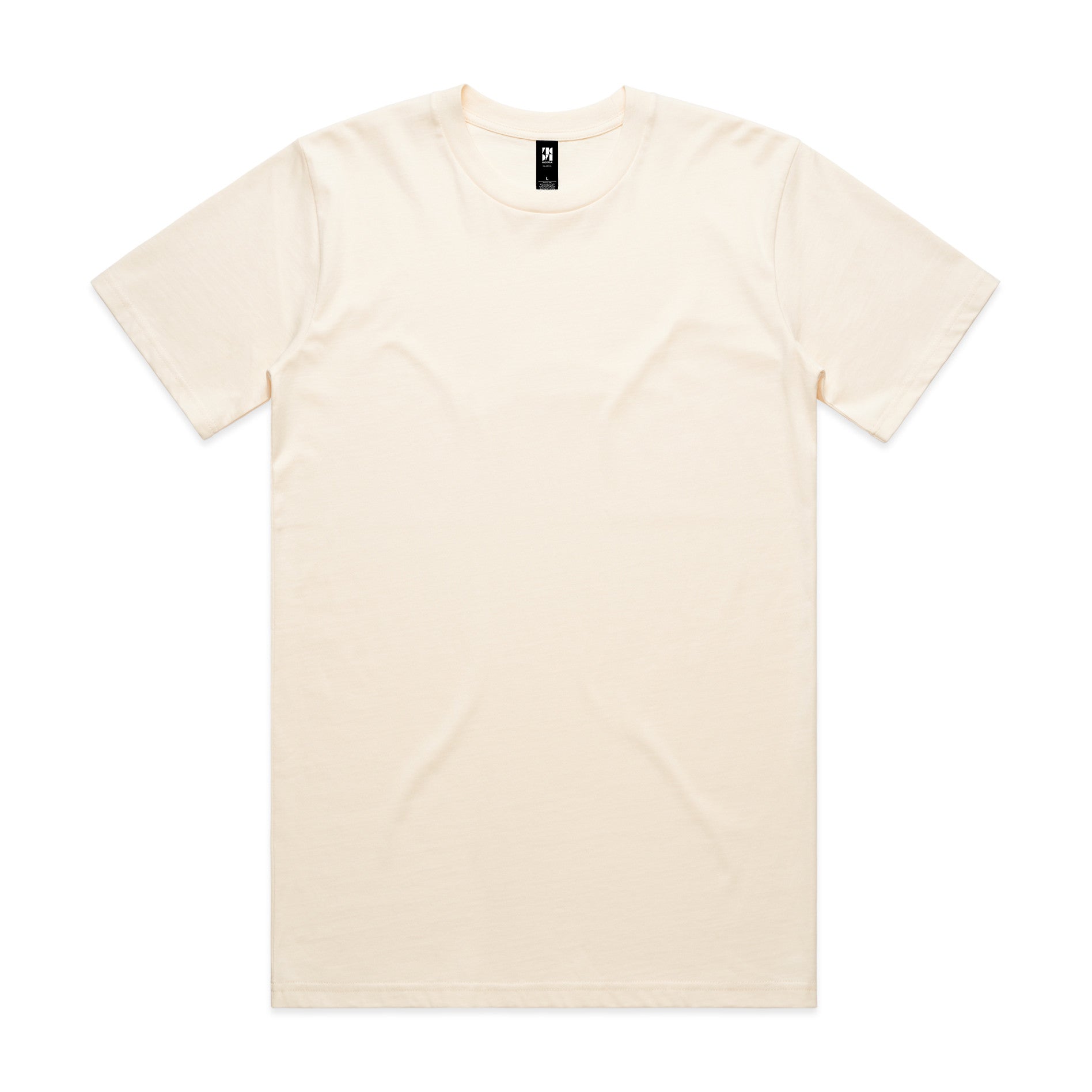 AS Colour Classic Tee 5026 - Ecru Front - Custom Printed - Print Blanc
