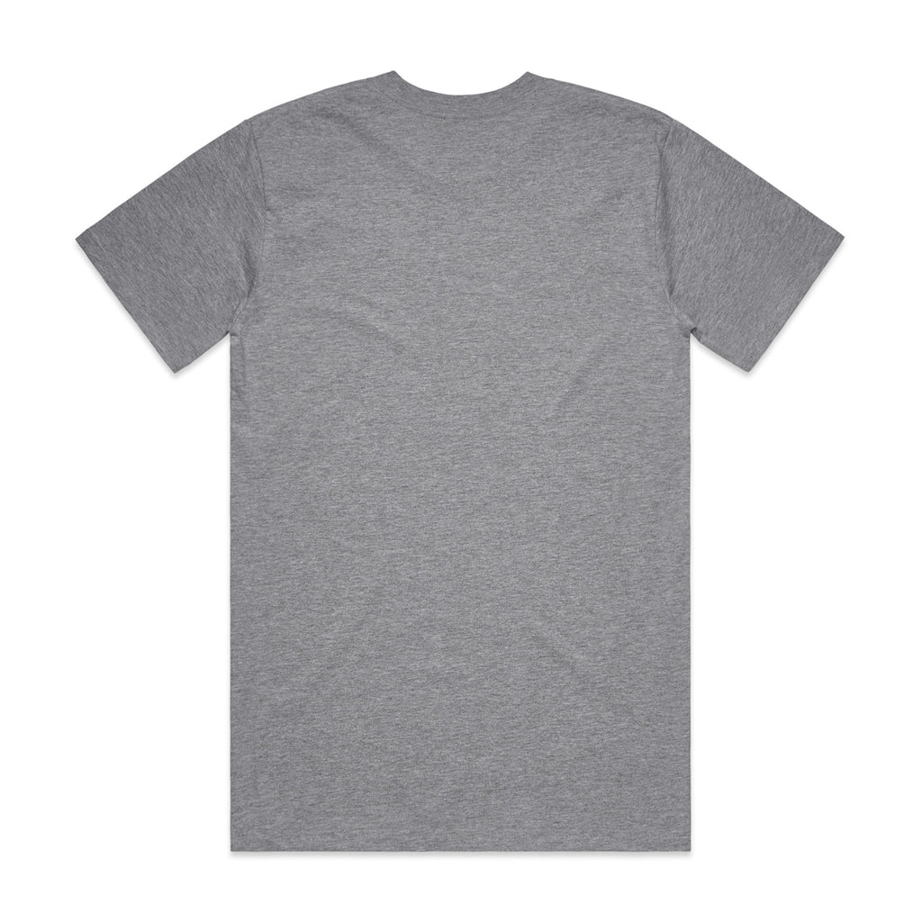 AS Colour Classic Tee 5026 - Grey Marle Back - Custom Printed - Print Blanc