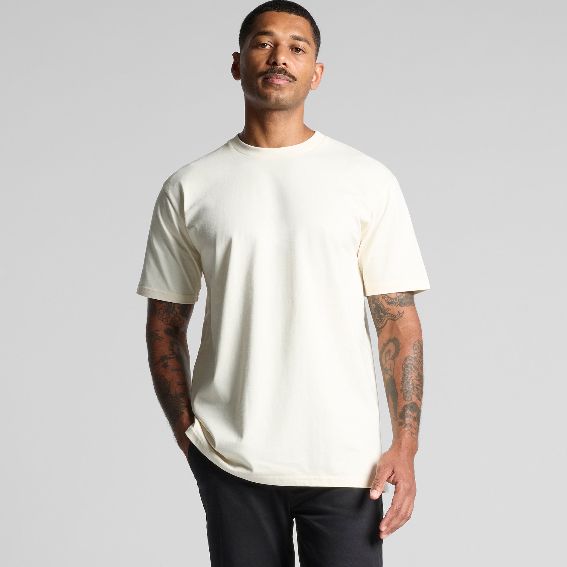AS Colour Classic Tee 5026 - Main Loose - Custom Printed - Print Blanc