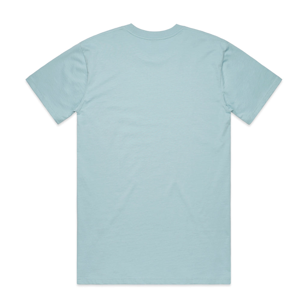 AS Colour Classic Tee 5026 - Pale Blue Back - Custom Printed - Print Blanc