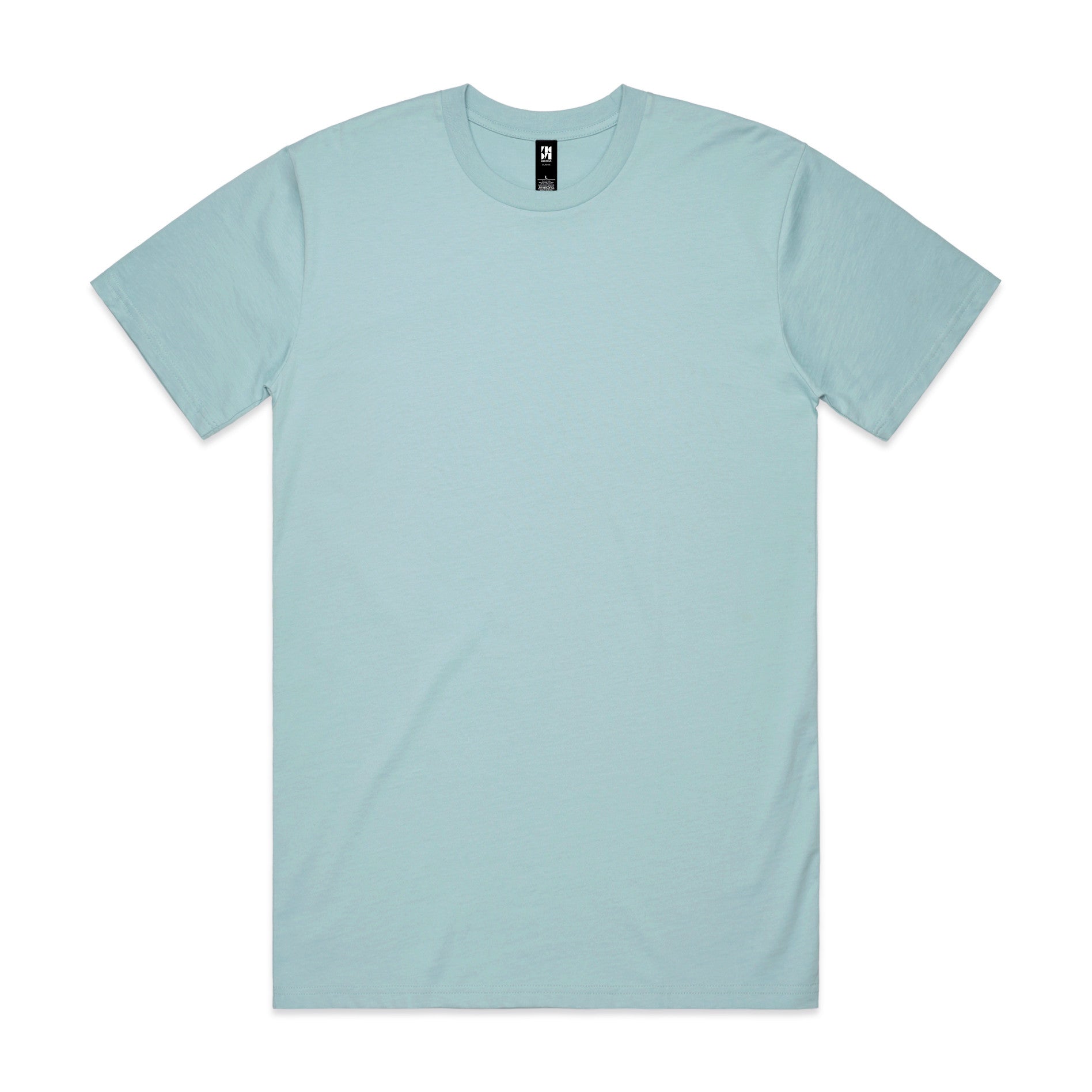 AS Colour Classic Tee 5026 - Pale Blue Front - Custom Printed - Print Blanc