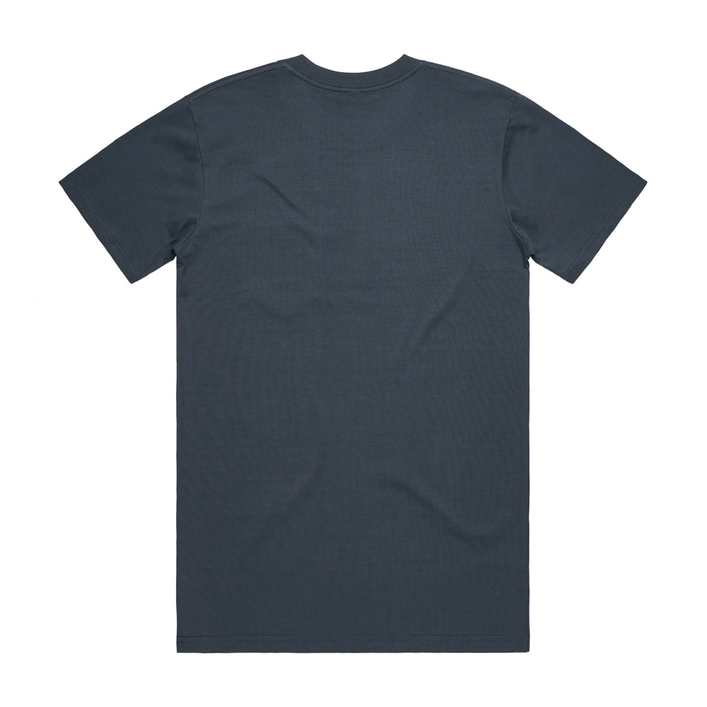 AS Colour Classic Tee 5026 - Petrol Blue Back - Custom Printed - Print Blanc