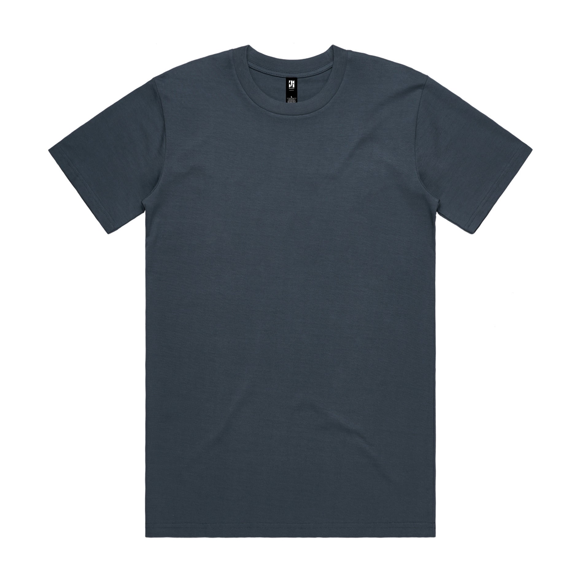 AS Colour Classic Tee 5026 - Petrol Blue Front - Custom Printed - Print Blanc