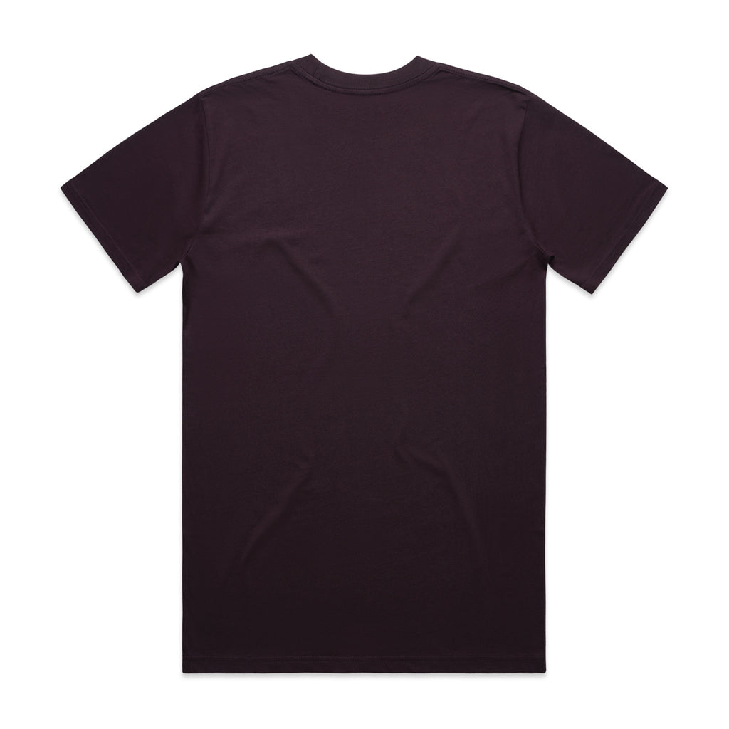 AS Colour Classic Tee 5026 - Plum Back - Custom Printed - Print Blanc