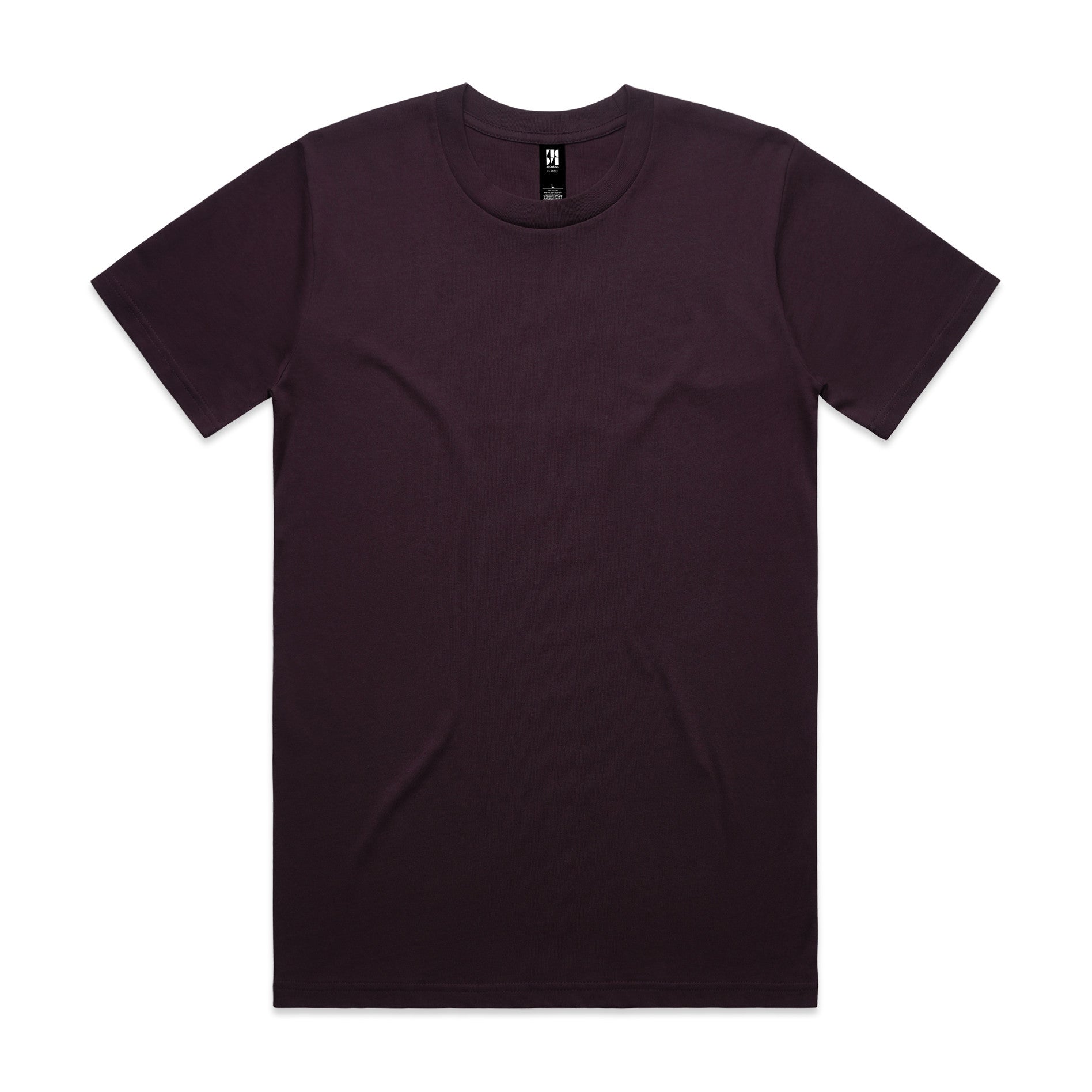 AS Colour Classic Tee 5026 - Plum Front - Custom Printed - Print Blanc