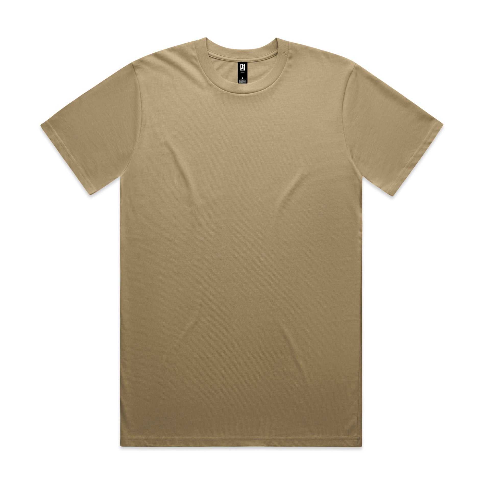 AS Colour Classic Tee 5026 - Sand Front - Custom Printed - Print Blanc