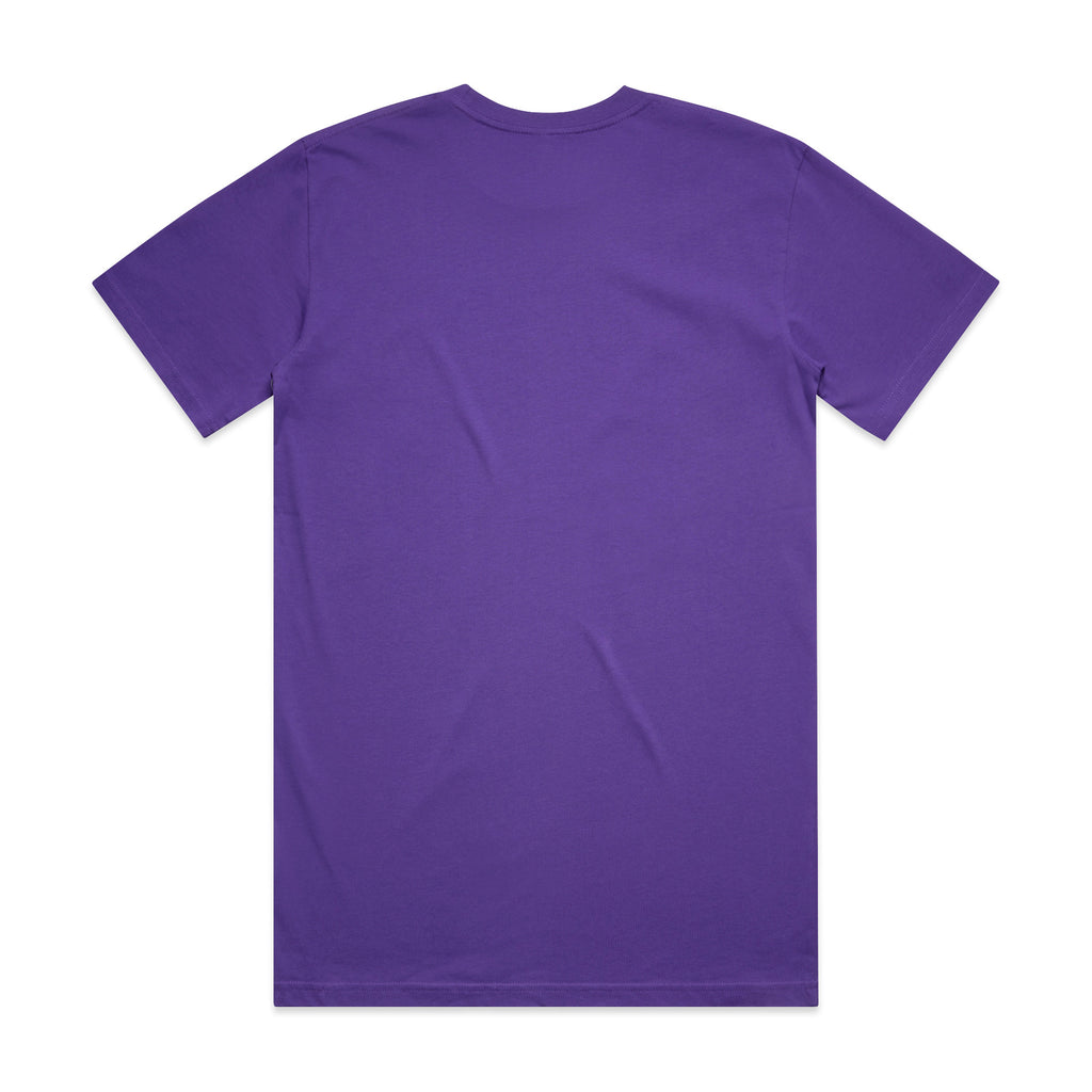 AS Colour Classic Tee 5026 - Violet Back - Custom Printed - Print Blanc