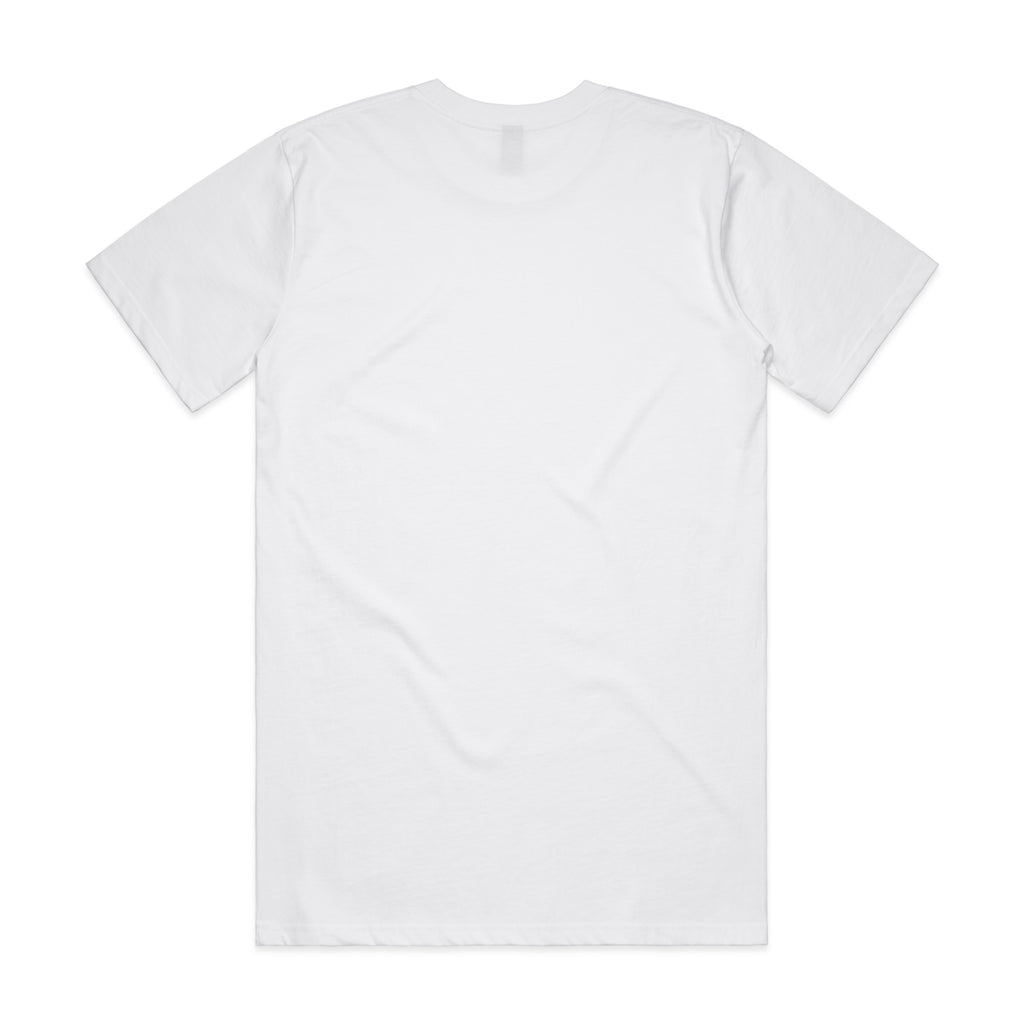 AS Colour Classic Tee 5026 - White Back - Custom Printed - Print Blanc