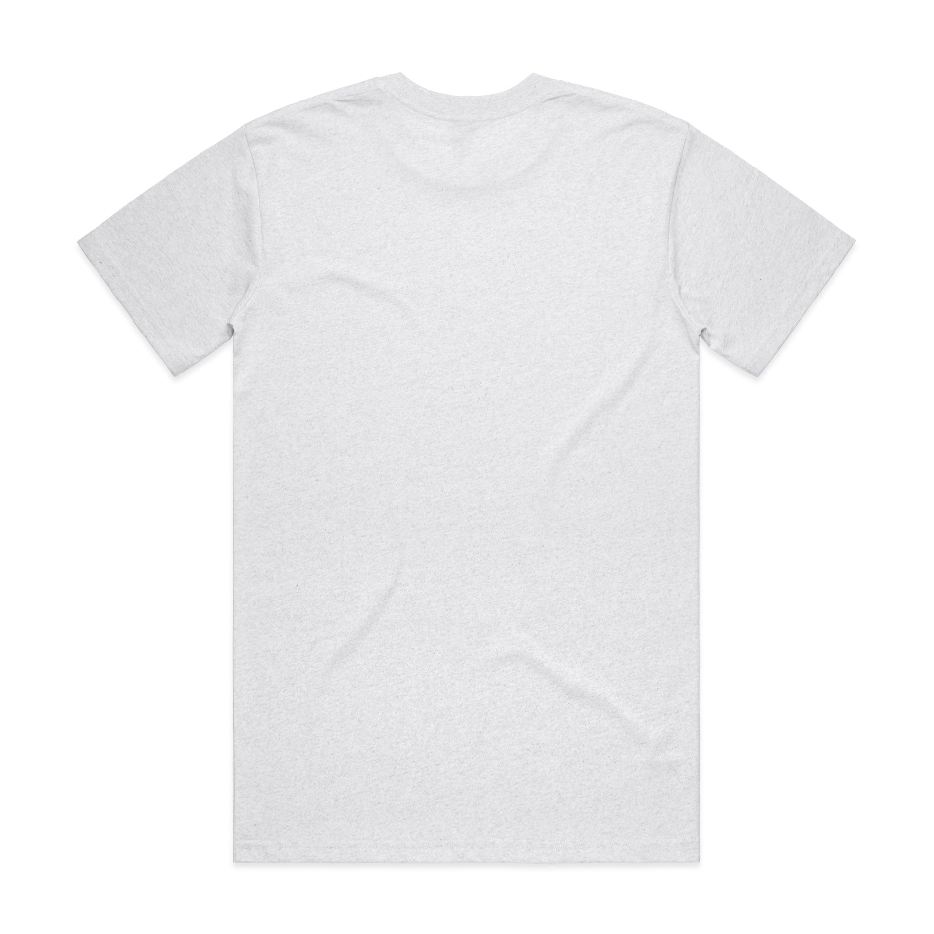 AS Colour Classic Tee 5026 - White Marle Back - Custom Printed - Print Blanc