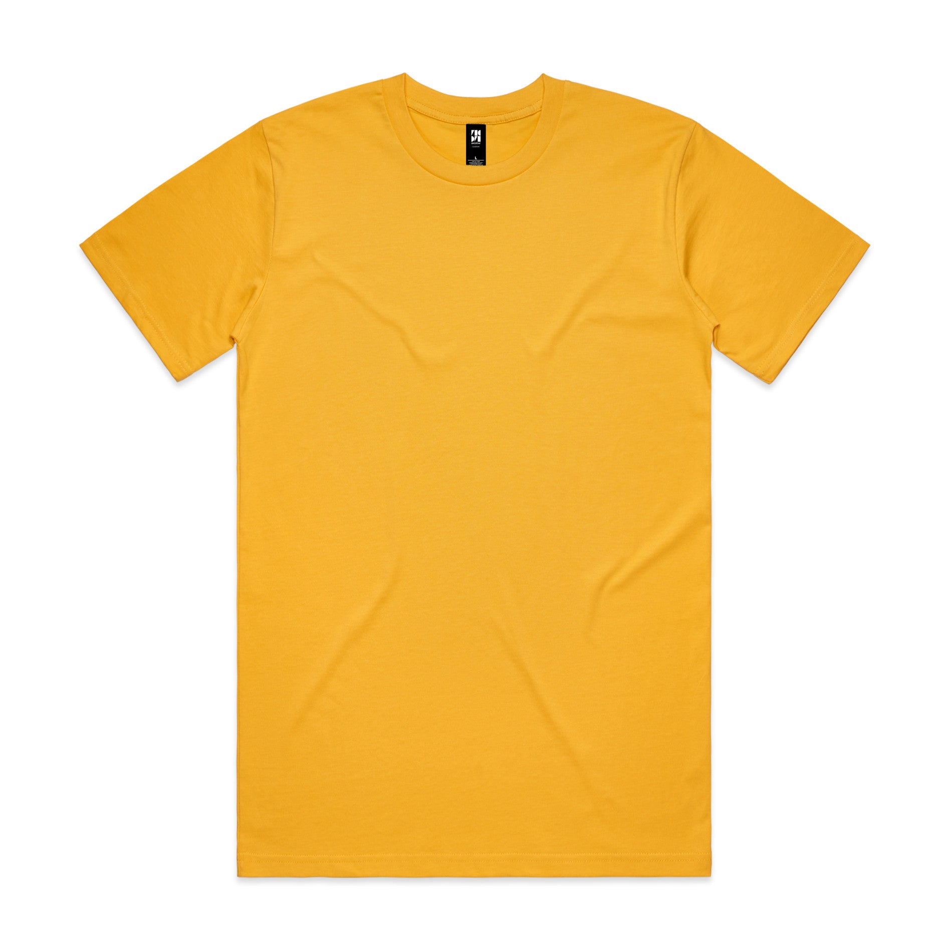 AS Colour Classic Tee 5026 - Yellow Front - Custom Printed - Print Blanc
